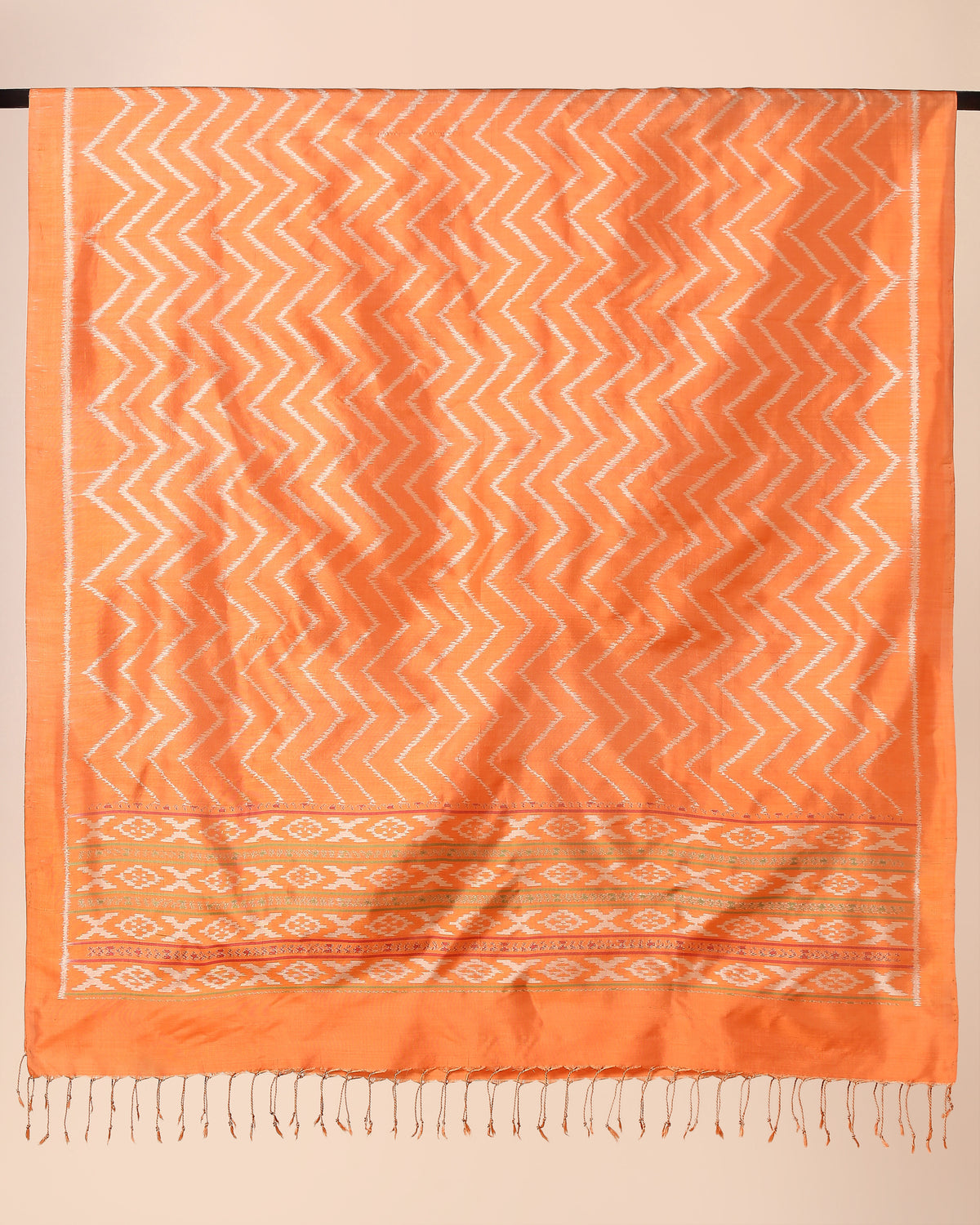 Palan Pochampally Weft Ikat Silk Dupatta