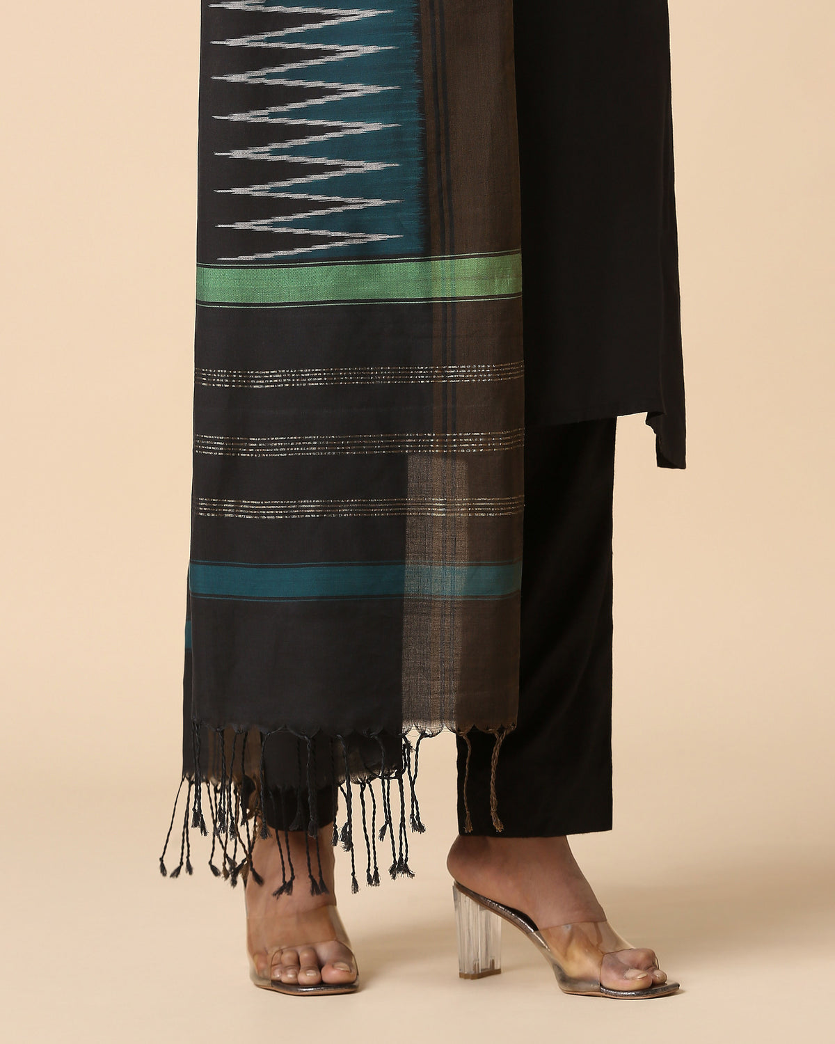 Sharati Pochampally Weft Ikat Cotton Dupatta