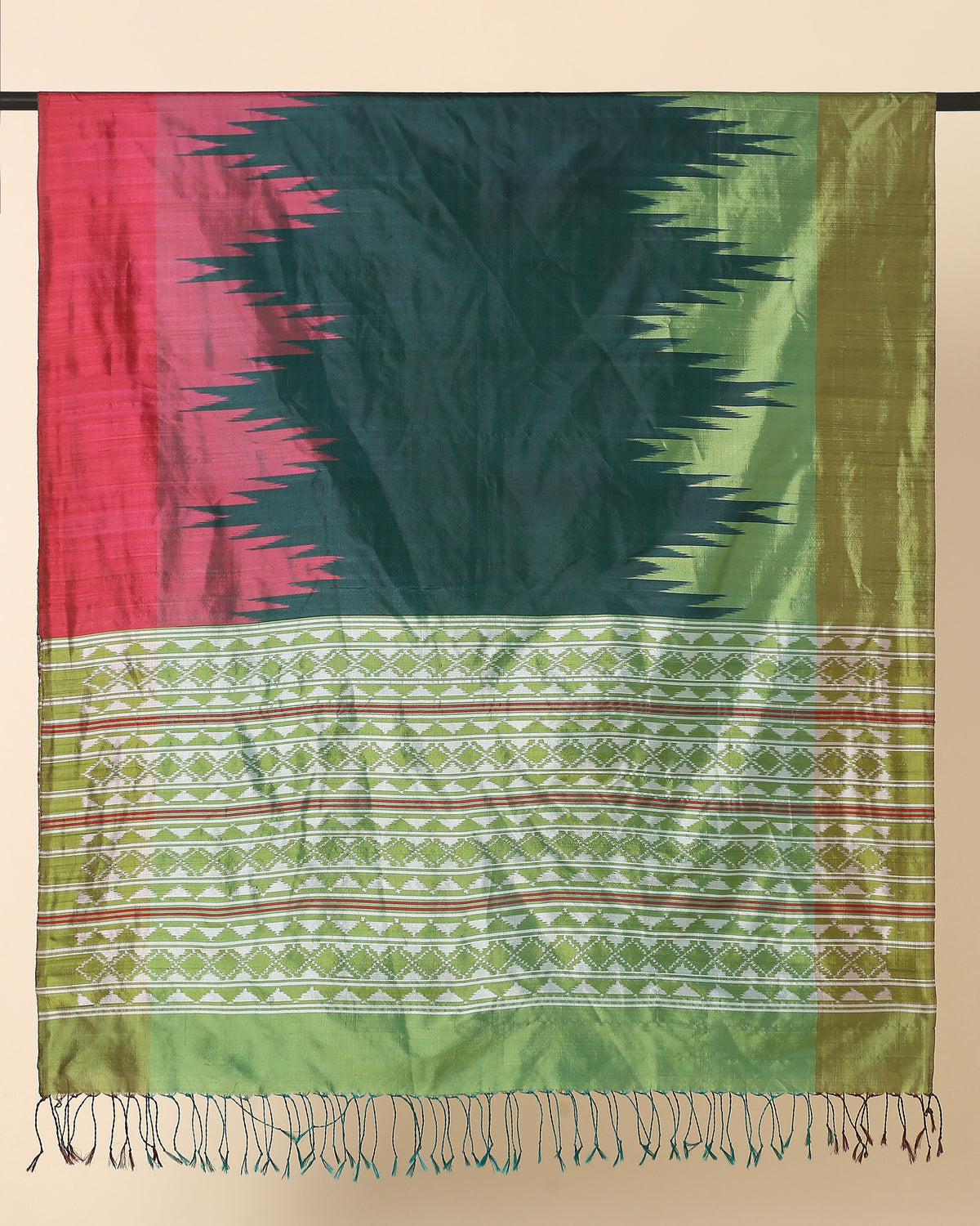 Giria Pochampally Weft Ikat Silk Dupatta