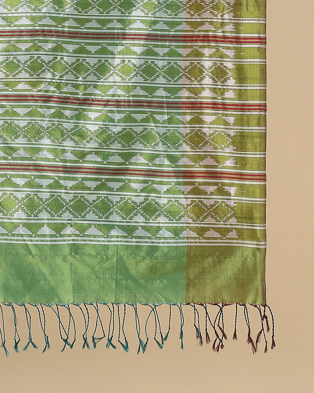 Giria Pochampally Weft Ikat Silk Dupatta