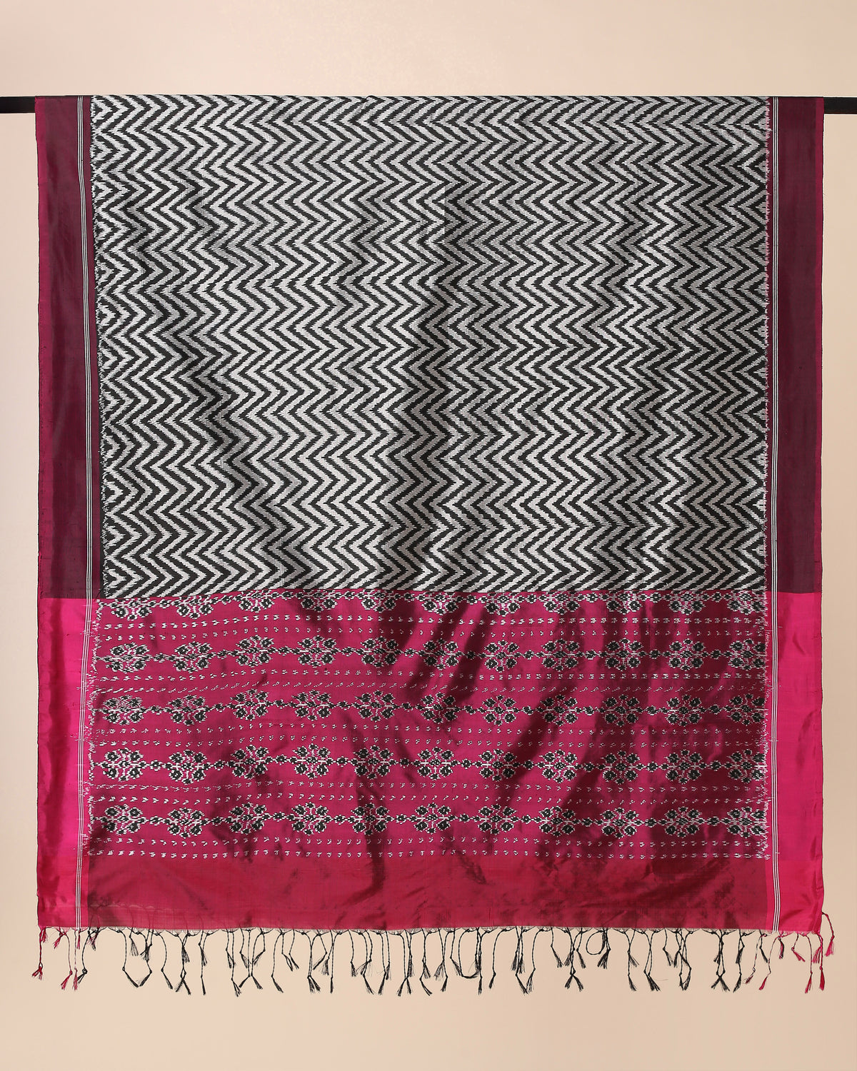 Rithika Pochampally Weft Ikat Silk Dupatta