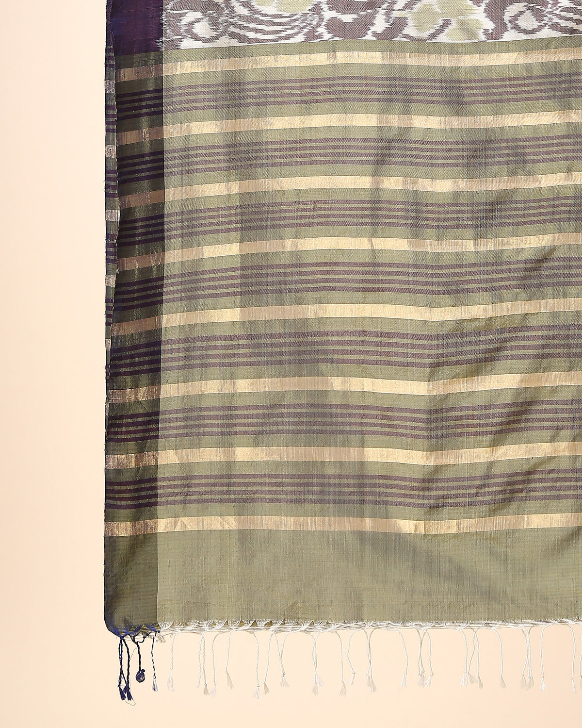 Bella Pochampally Weft Ikat Silk Dupatta