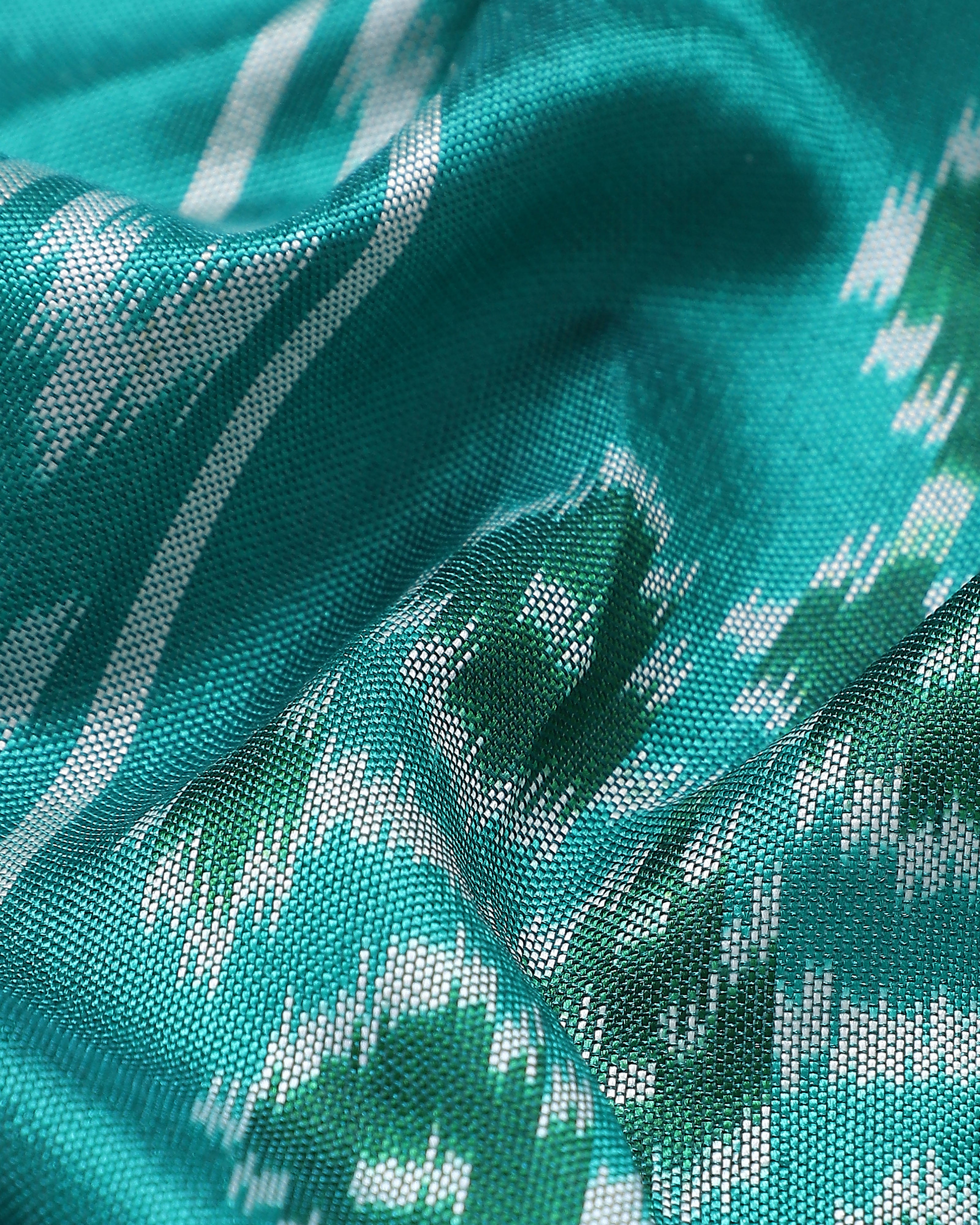 Alina Pochampally Weft Ikat Silk Saree