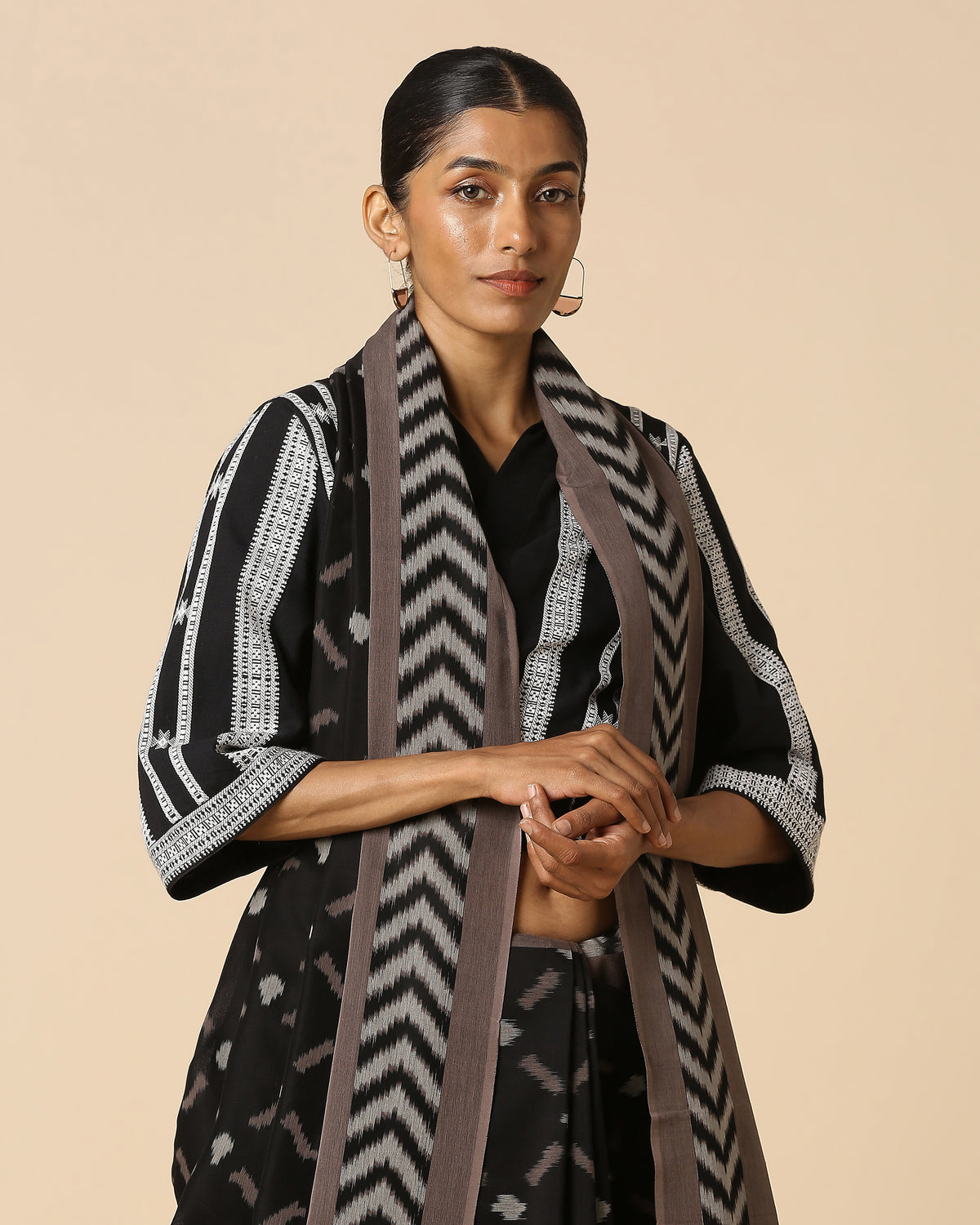Sharoma Pochampally Warp Ikat Cotton Saree
