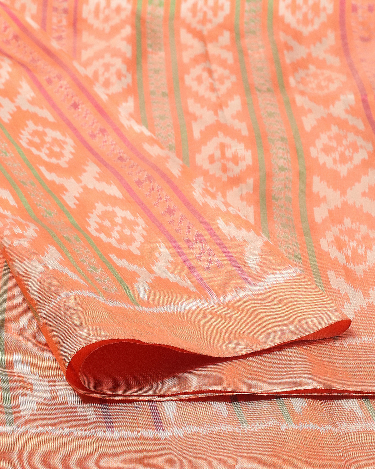 Palan Pochampally Weft Ikat Silk Saree