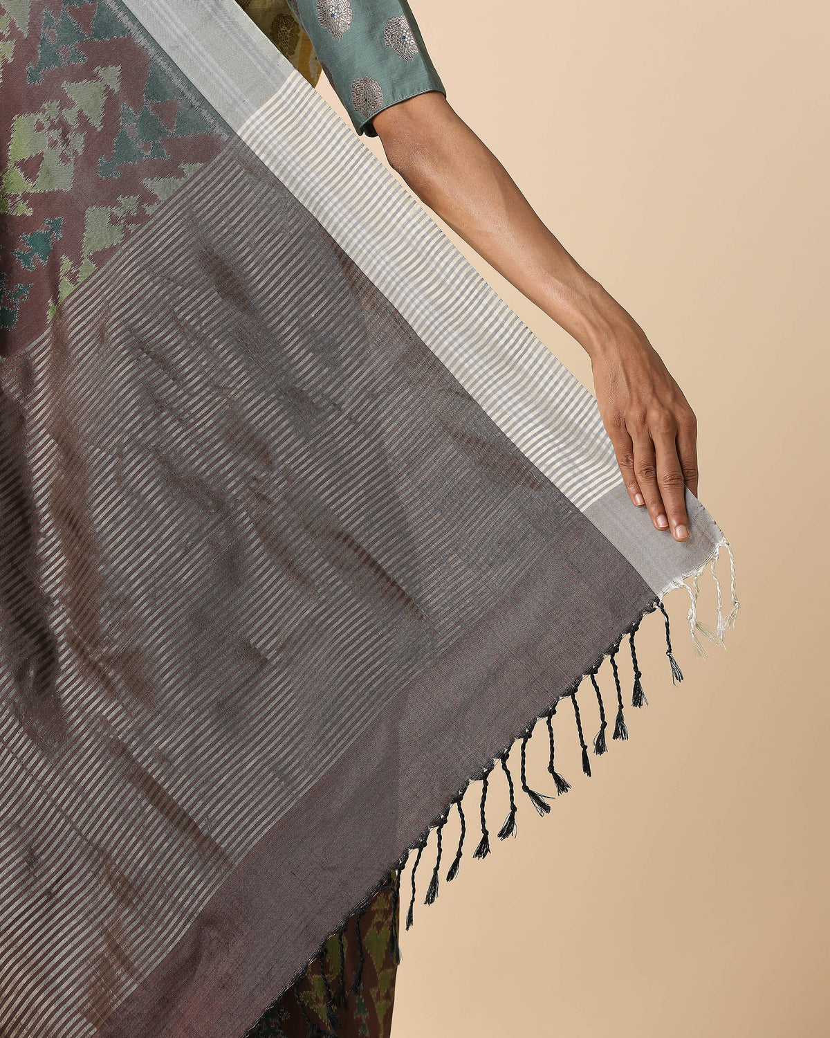 Galam Pochampally Weft Ikat Silk Saree
