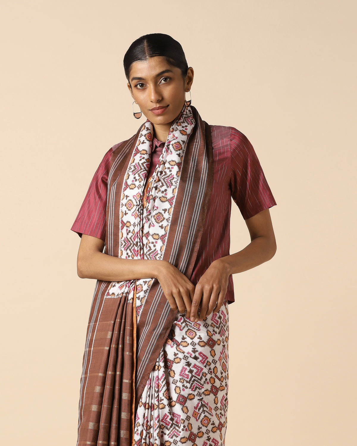 Indukala Pochampally Double Ikat Silk Saree