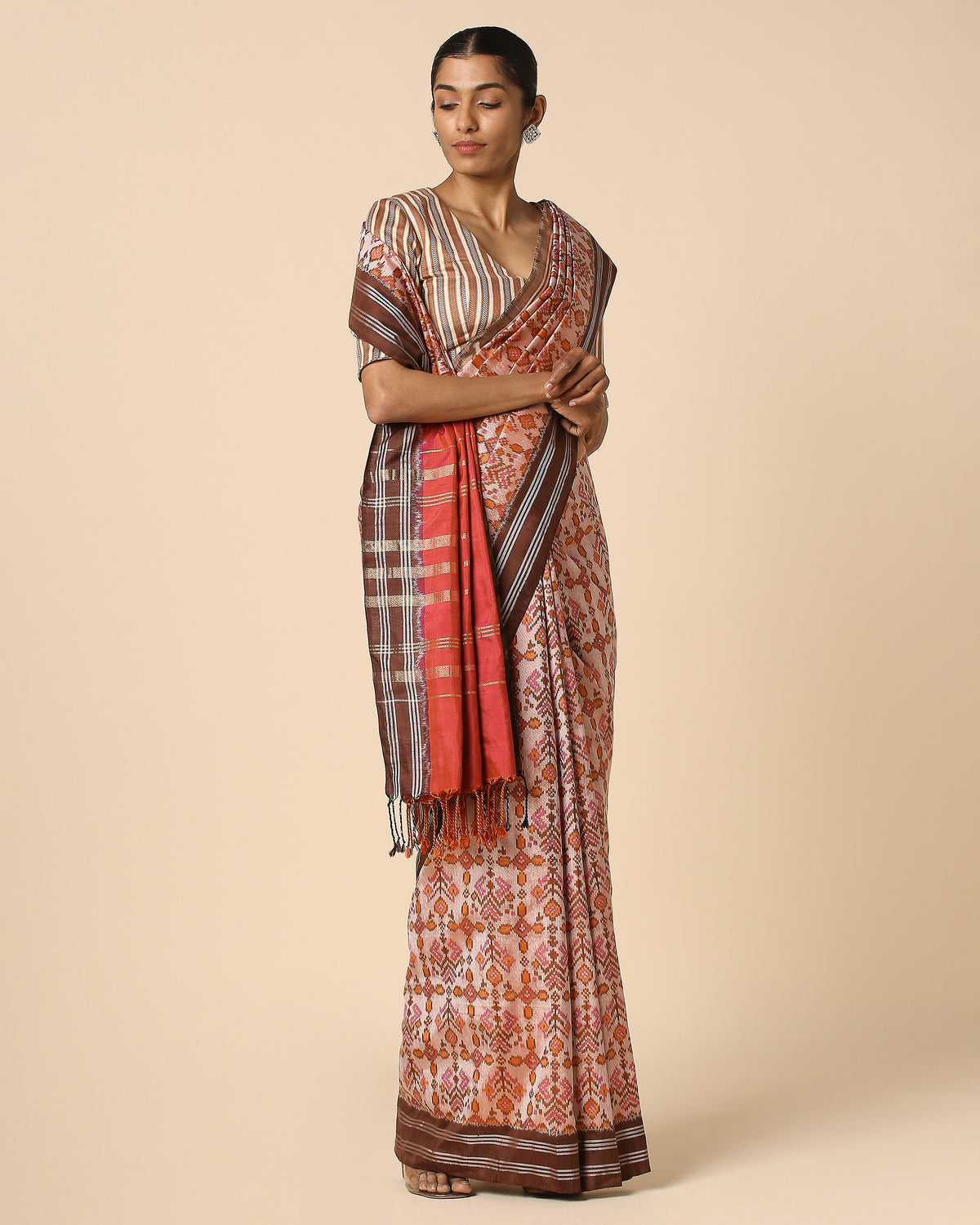 Indukala Pochampally Weft Ikat Silk Saree
