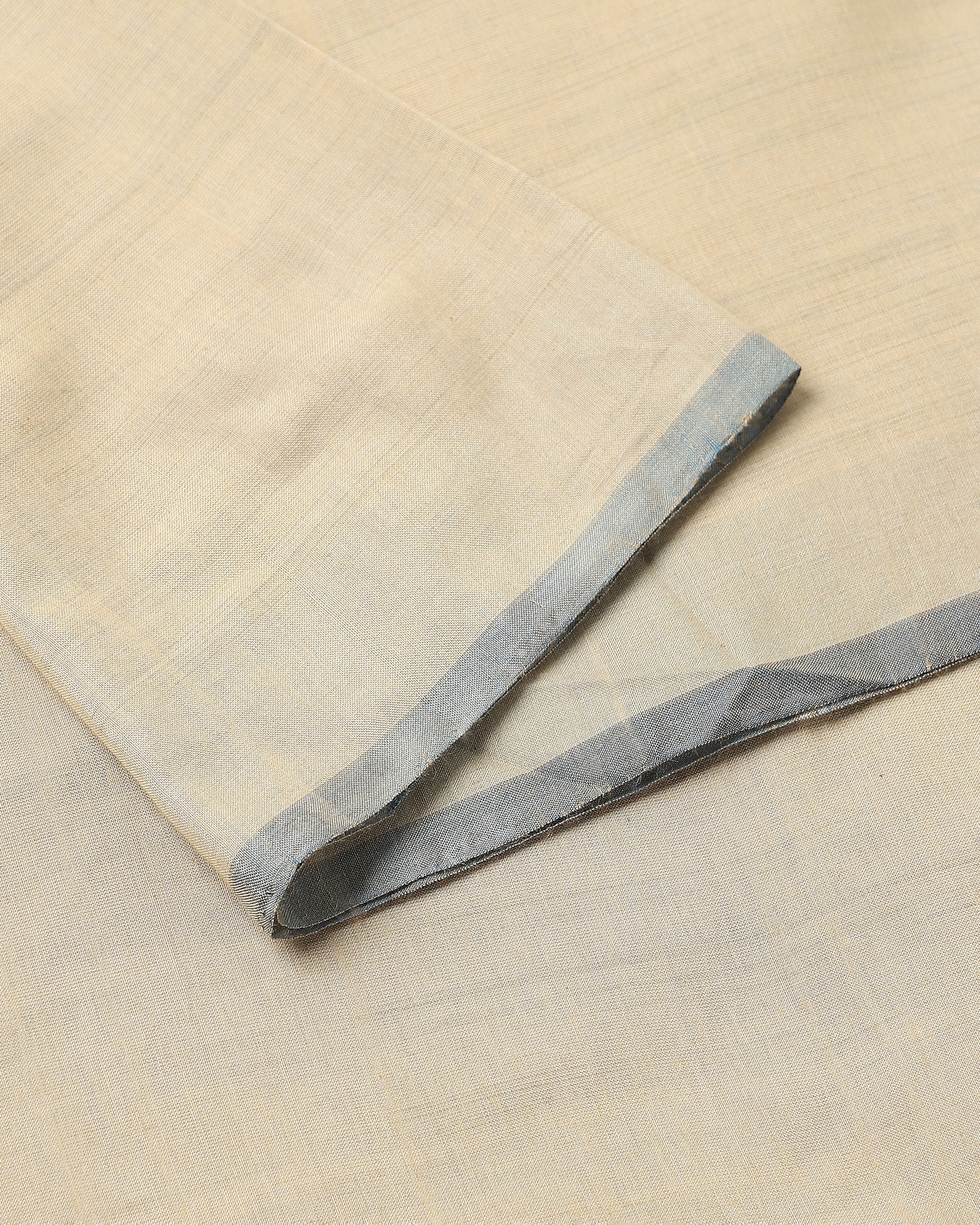 Uktha Pochampally Warp Ikat Brown Cotton Saree