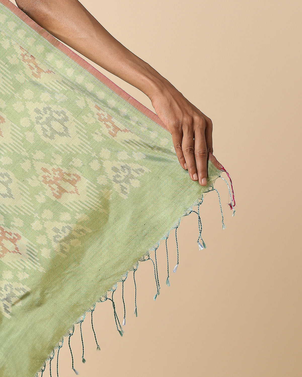 Gupila Pochampally Warp Ikat Silk Saree