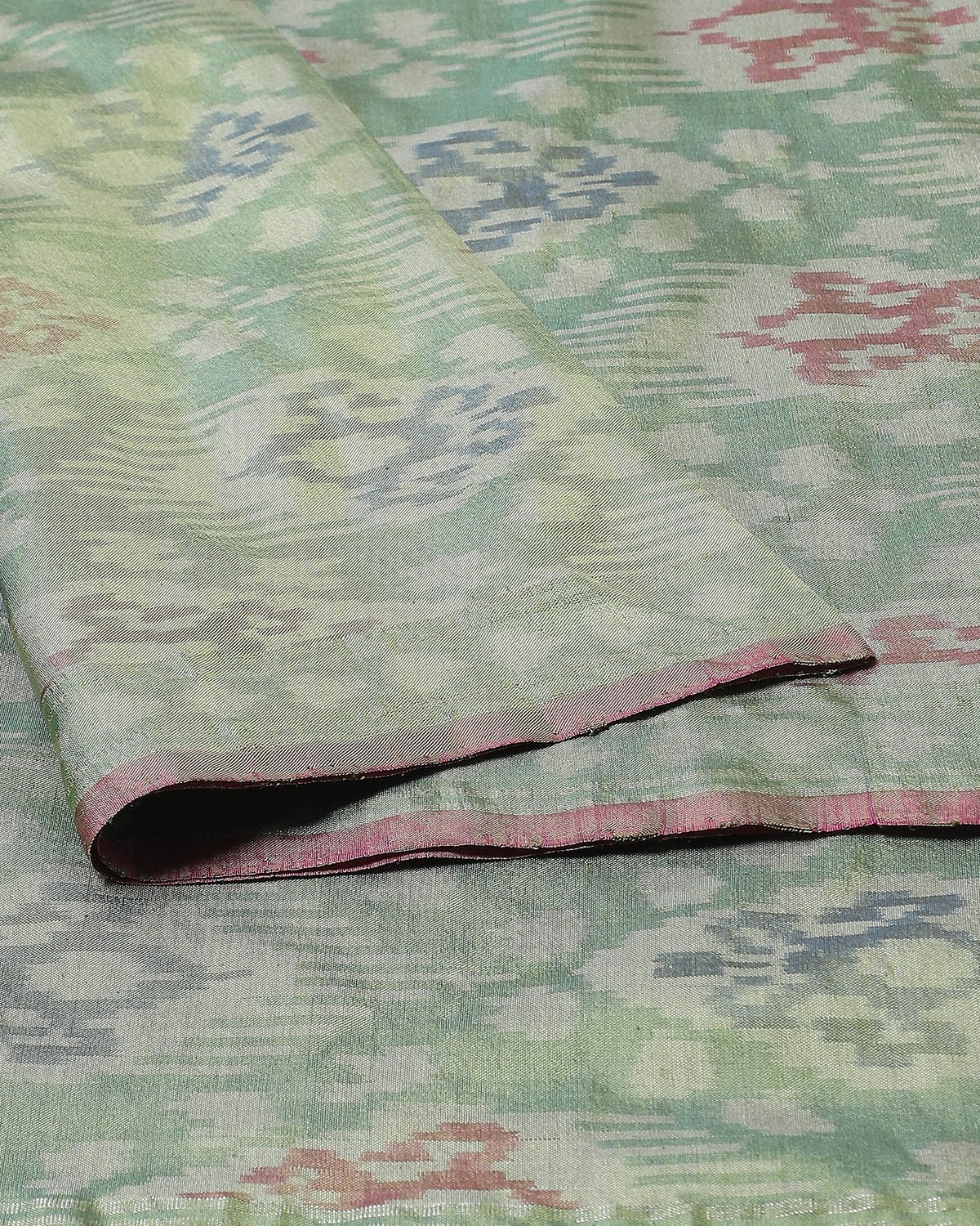 Gupila Pochampally Warp Ikat Silk Saree