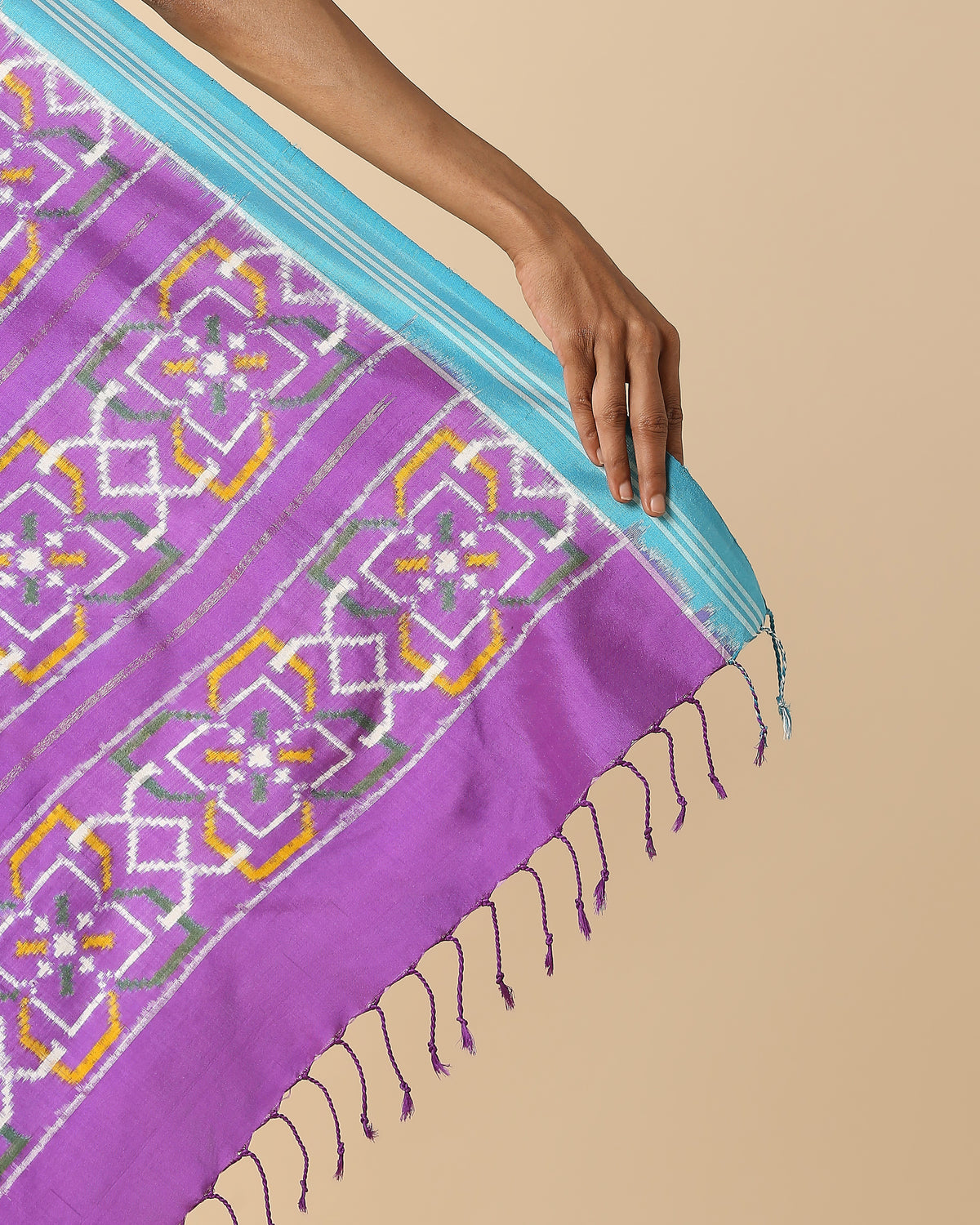 Shani Pochampally Double Ikat Silk Saree