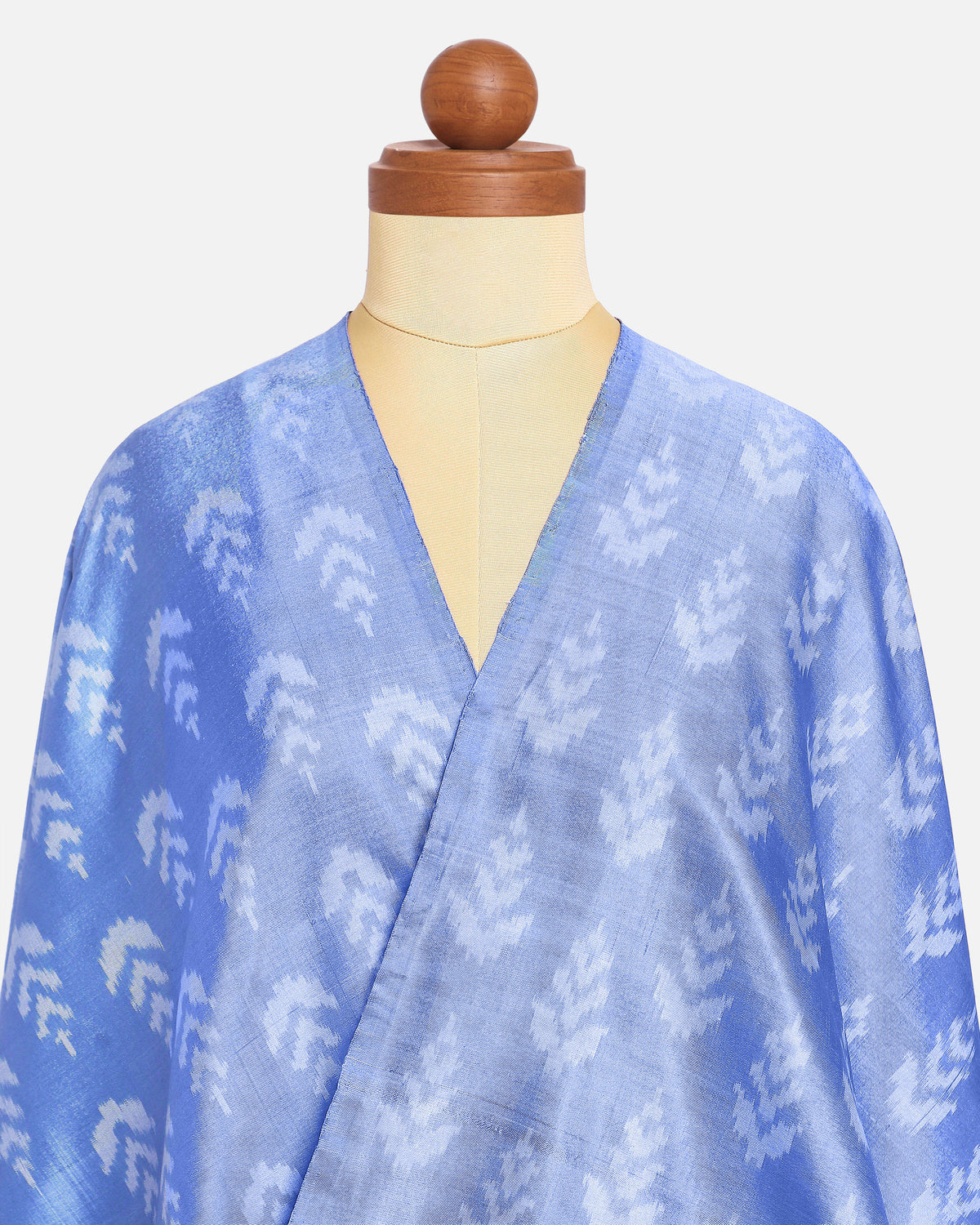 Vira Pochampally Warp Ikat Silk Suit Fabric