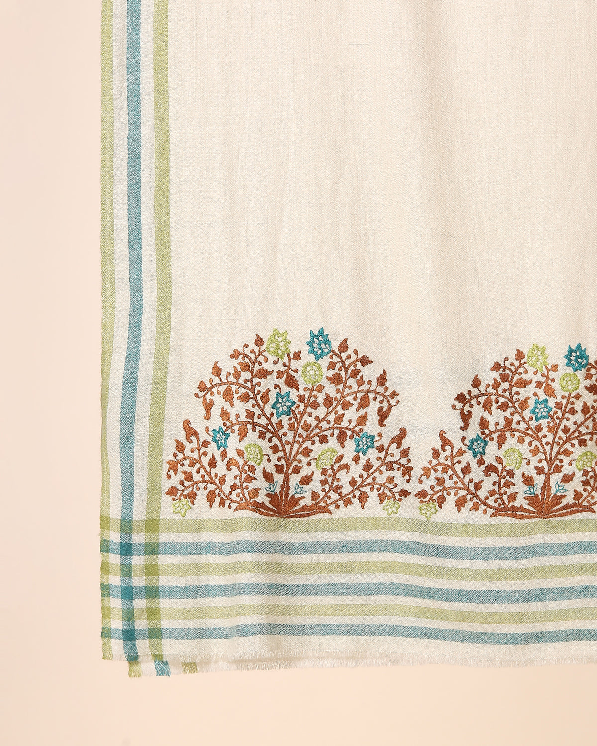 Marlin Kashmir Sozni Embroidery Pashmina Shawl