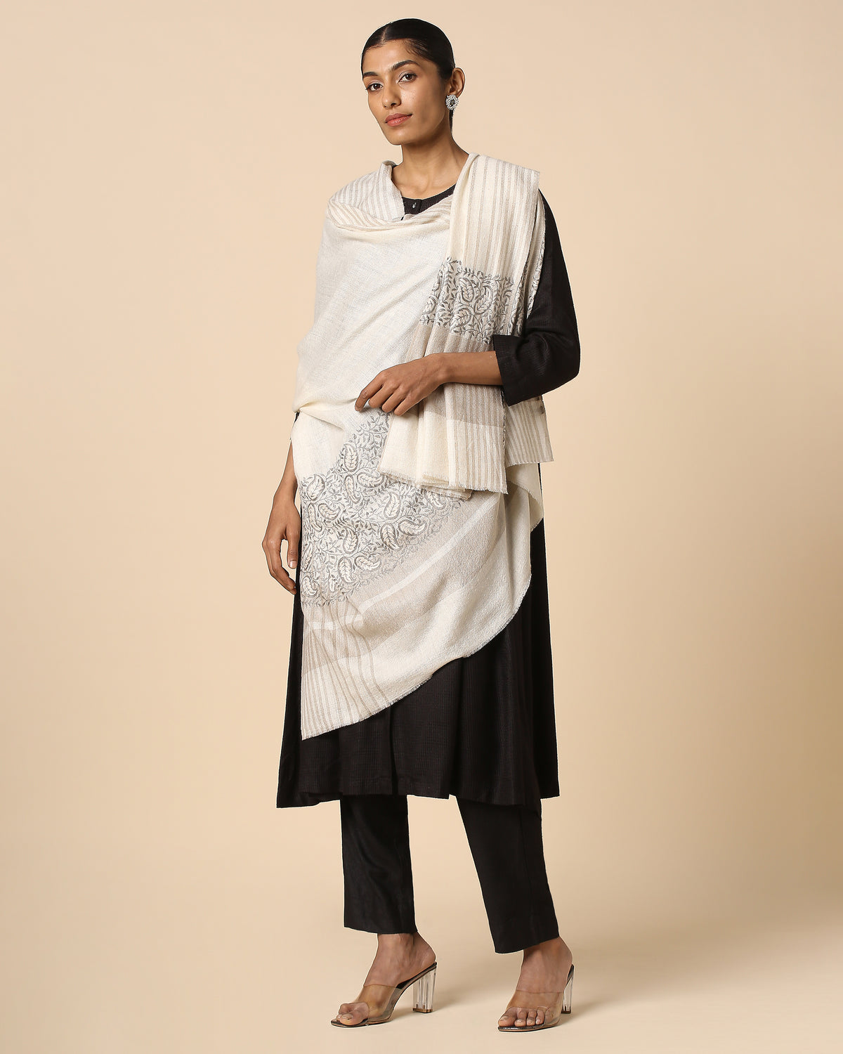 Rishi Kashmir Sozni Embroidery Pashmina Shawl