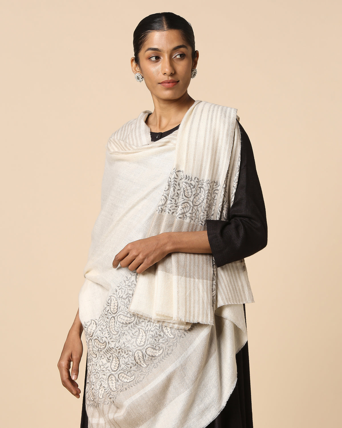 Rishi Kashmir Sozni Embroidery Pashmina Shawl