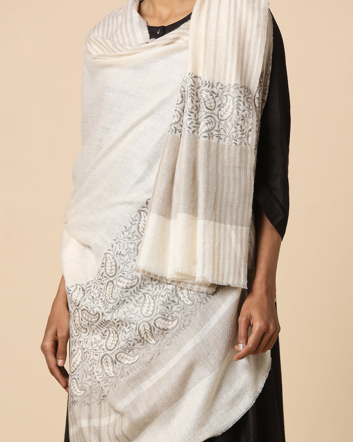 Rishi Kashmir Sozni Embroidery Pashmina Shawl