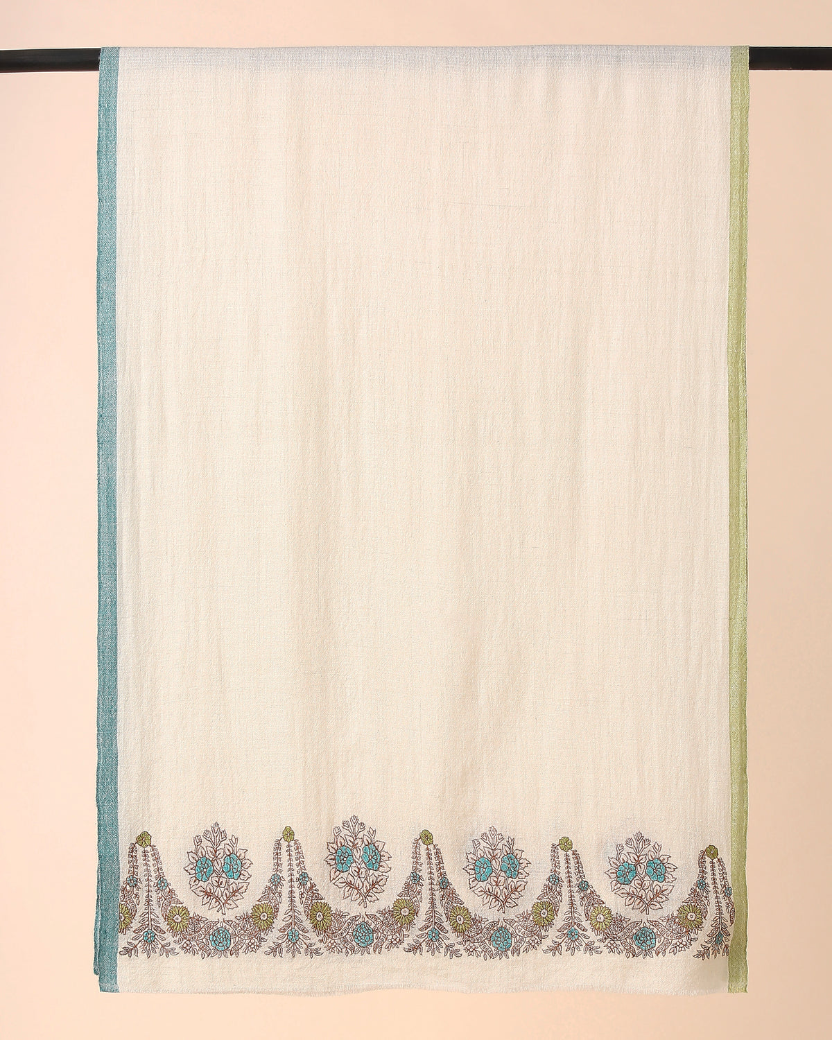 Roush Kashmir Sozni Embroidery Pashmina Stole