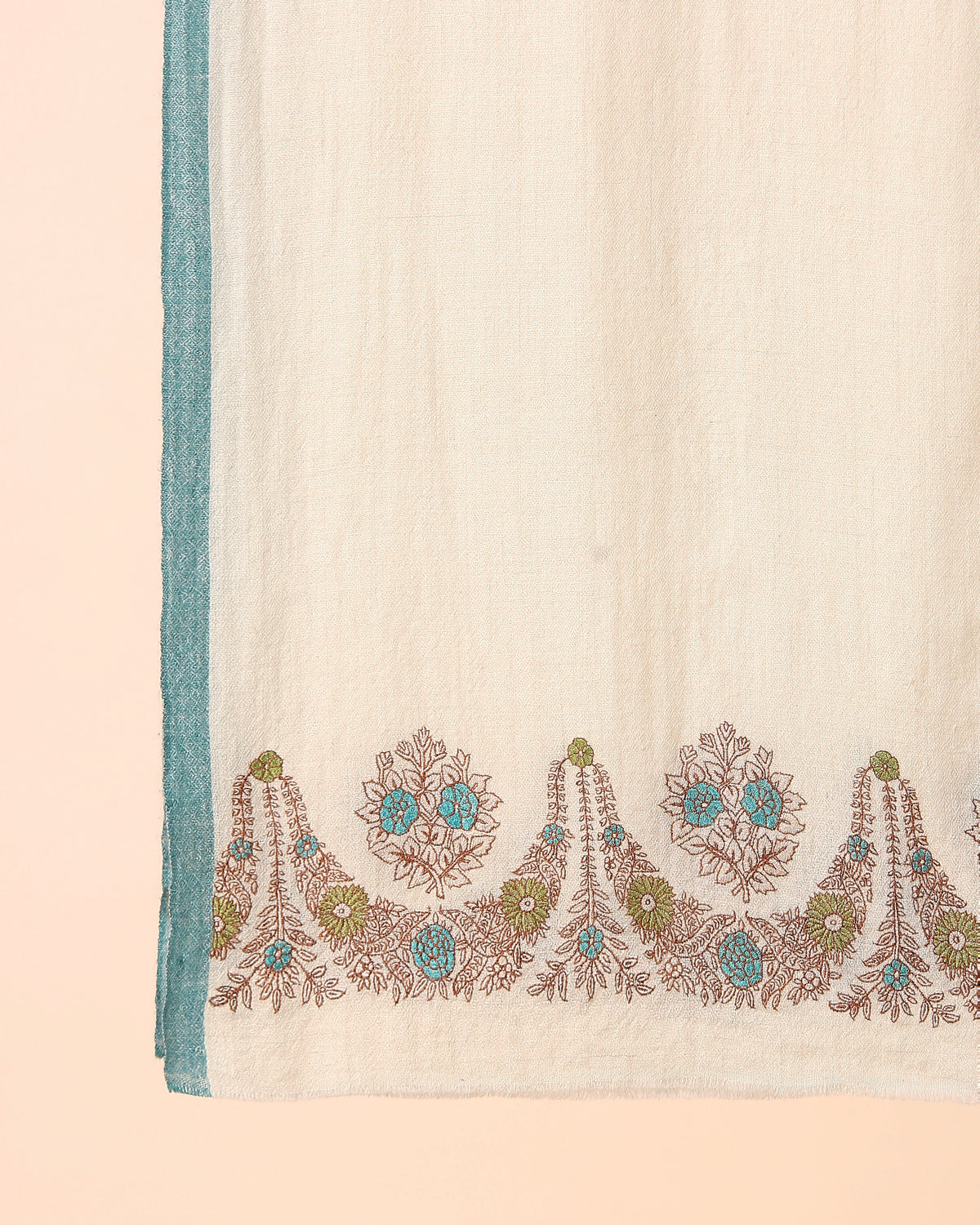 Roush Kashmir Sozni Embroidery Pashmina Stole
