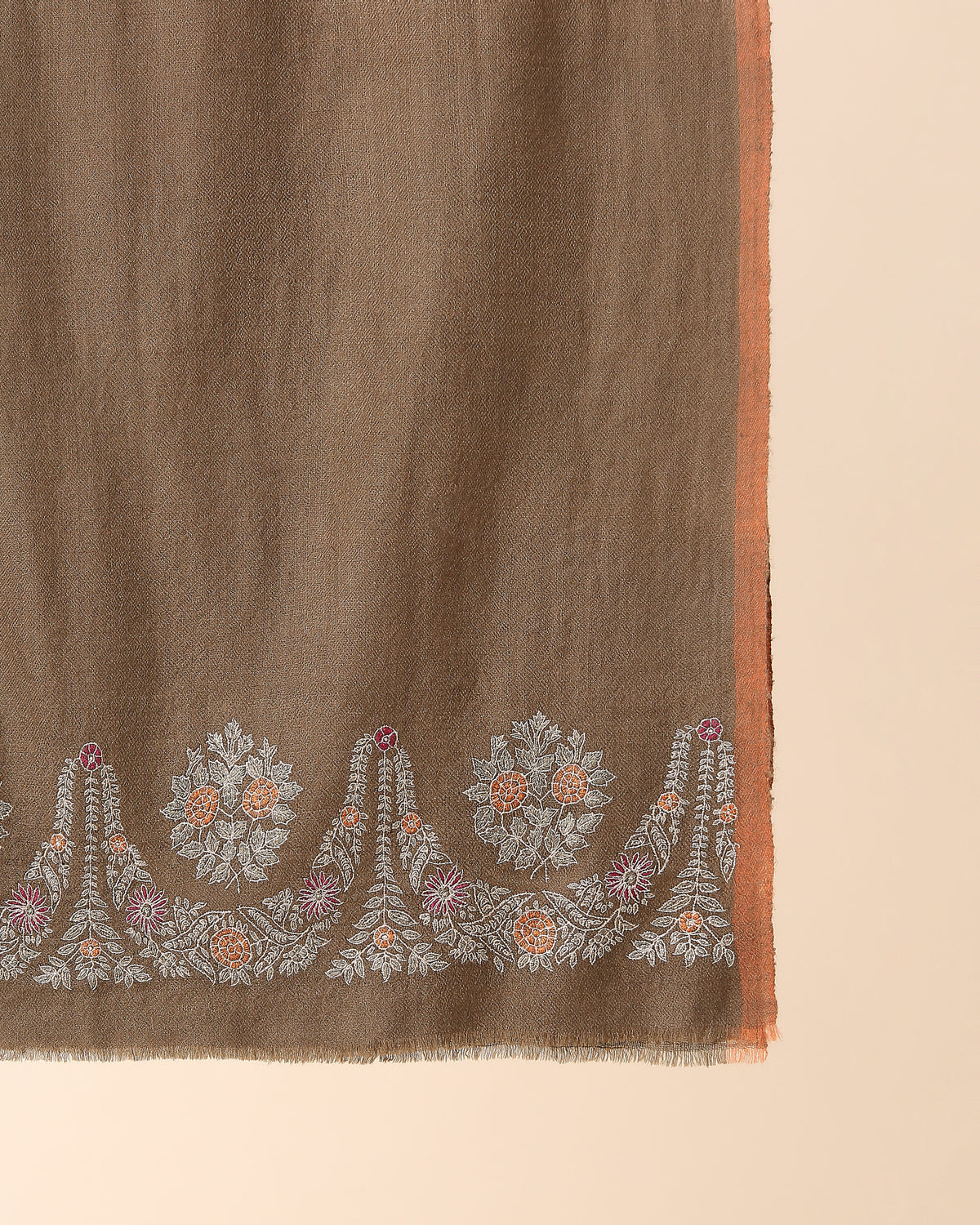 Roush Kashmir Sozni Embroidery Pashmina Stole