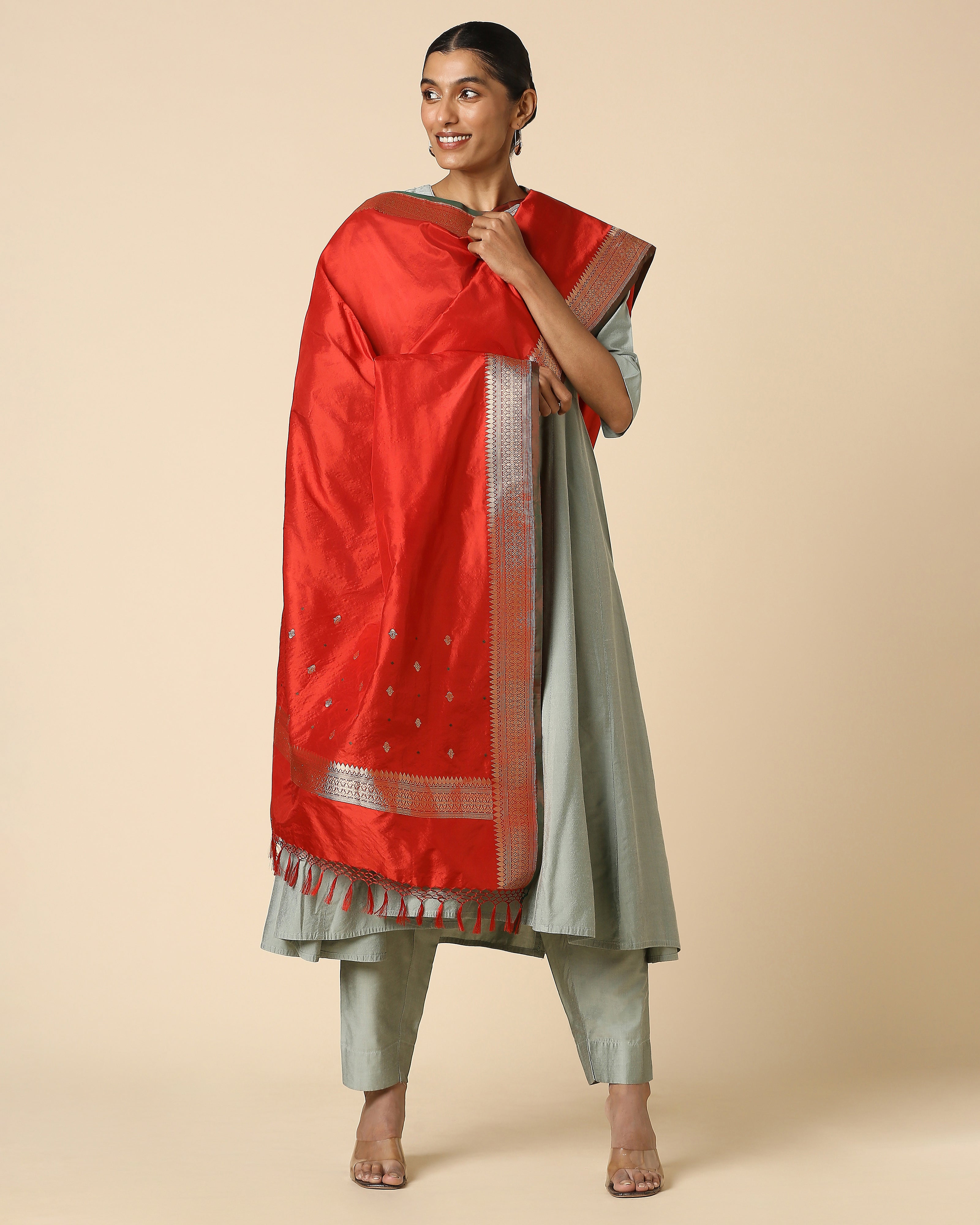 Satya Banarasi Kadwa Silk Dupatta