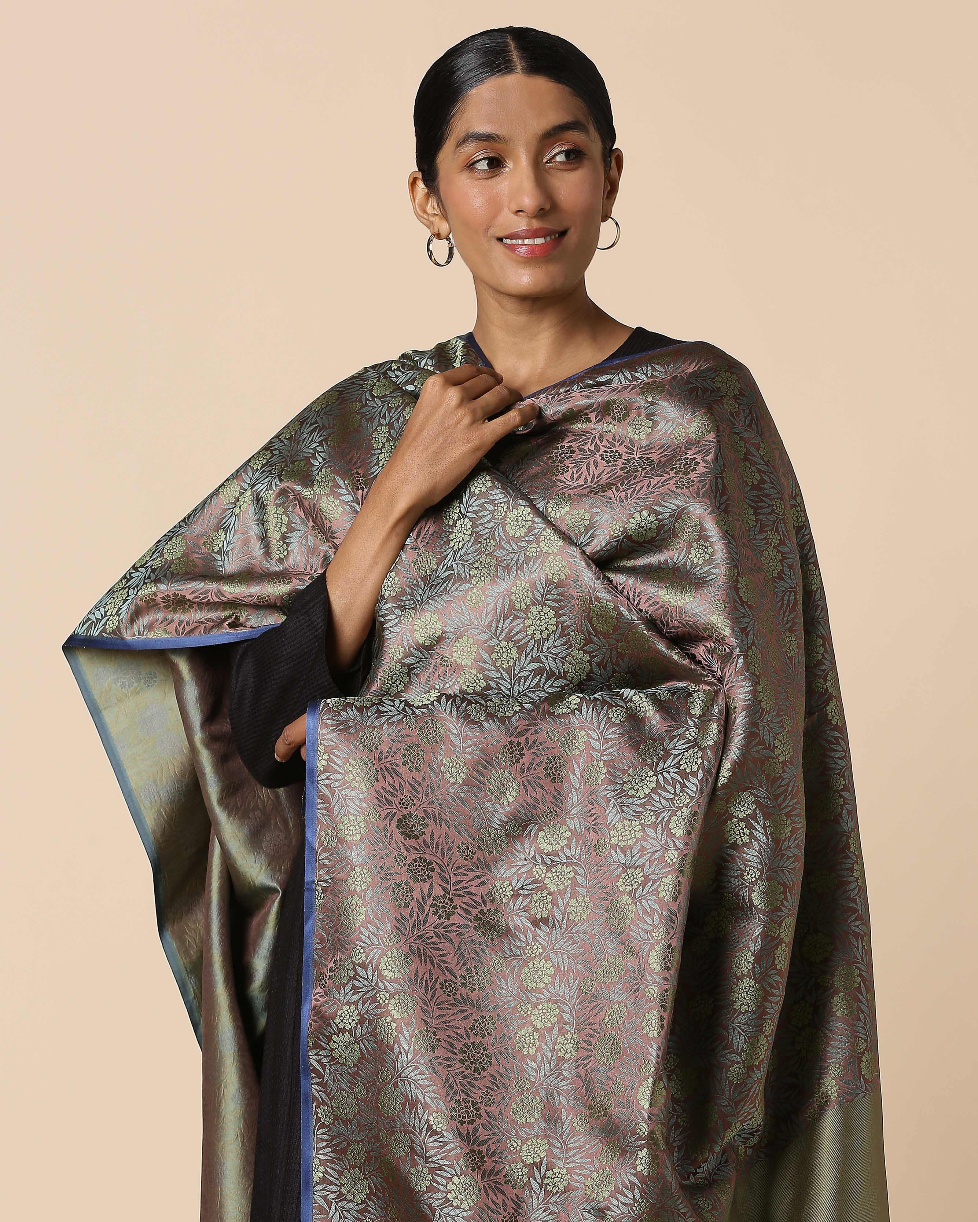 Bushra Banarasi Tanchoi Silk Dupatta