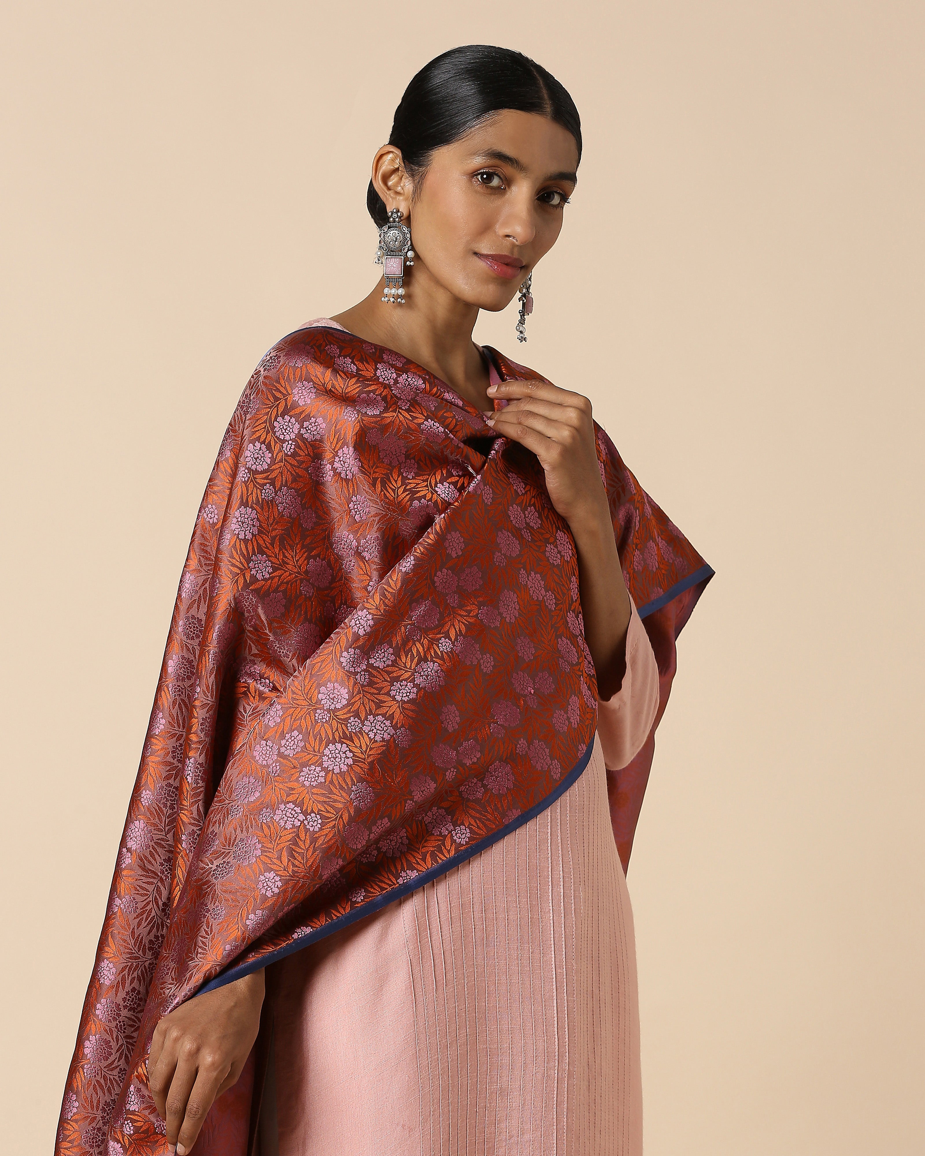 Bushra Banarasi Tanchoi Silk Dupatta