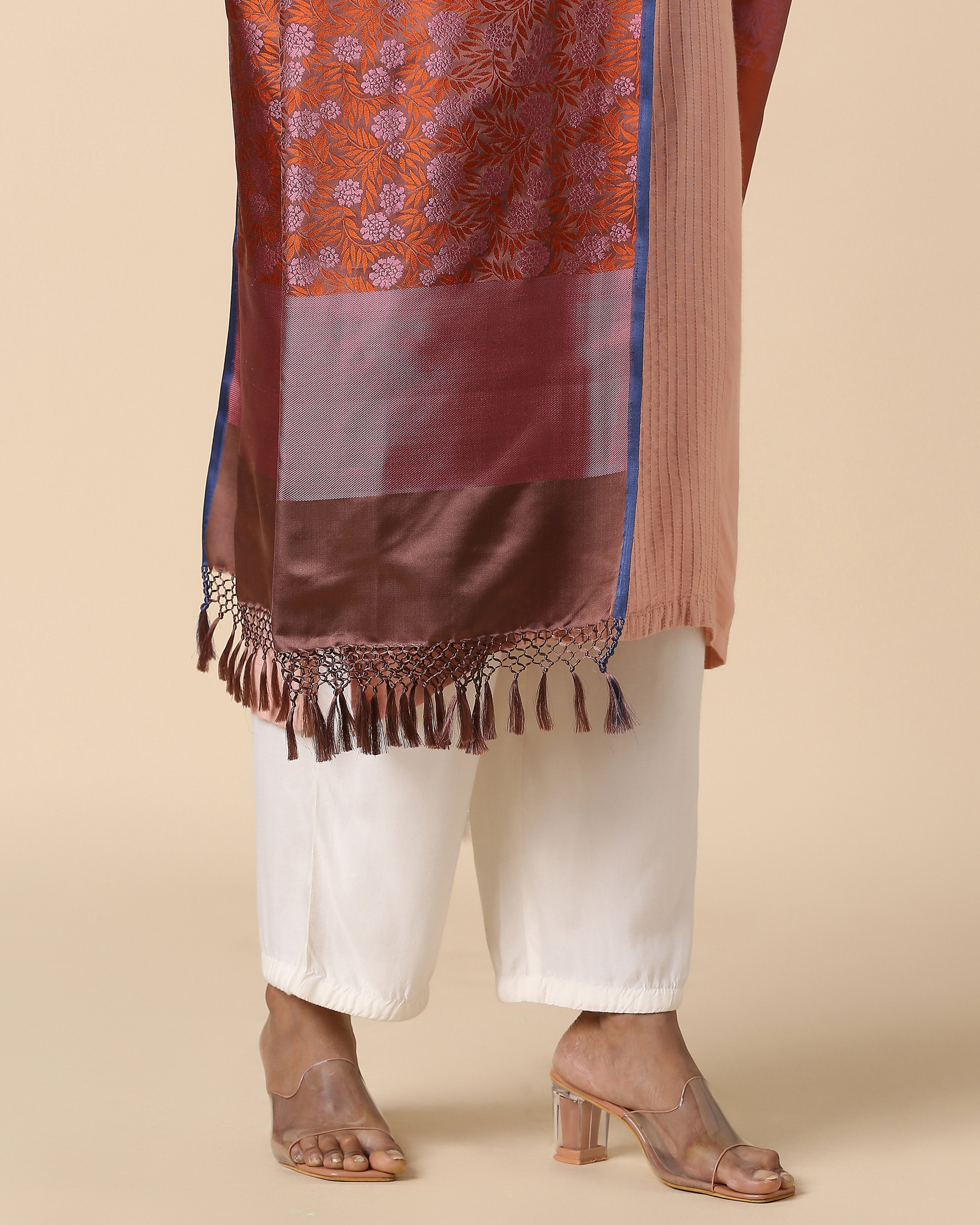 Bushra Banarasi Tanchoi Silk Dupatta