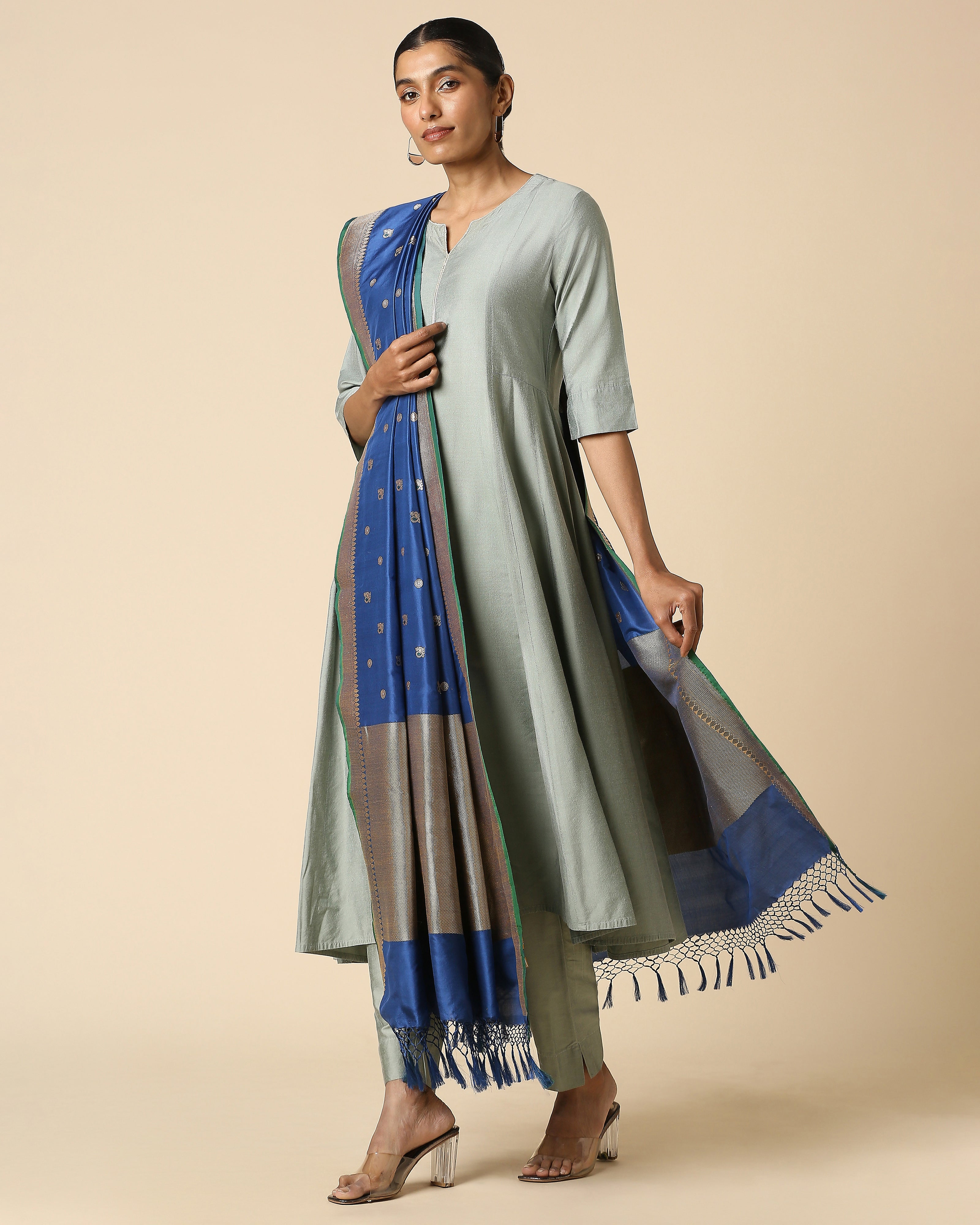 Yashoda Banarasi Kadwa Silk Dupatta