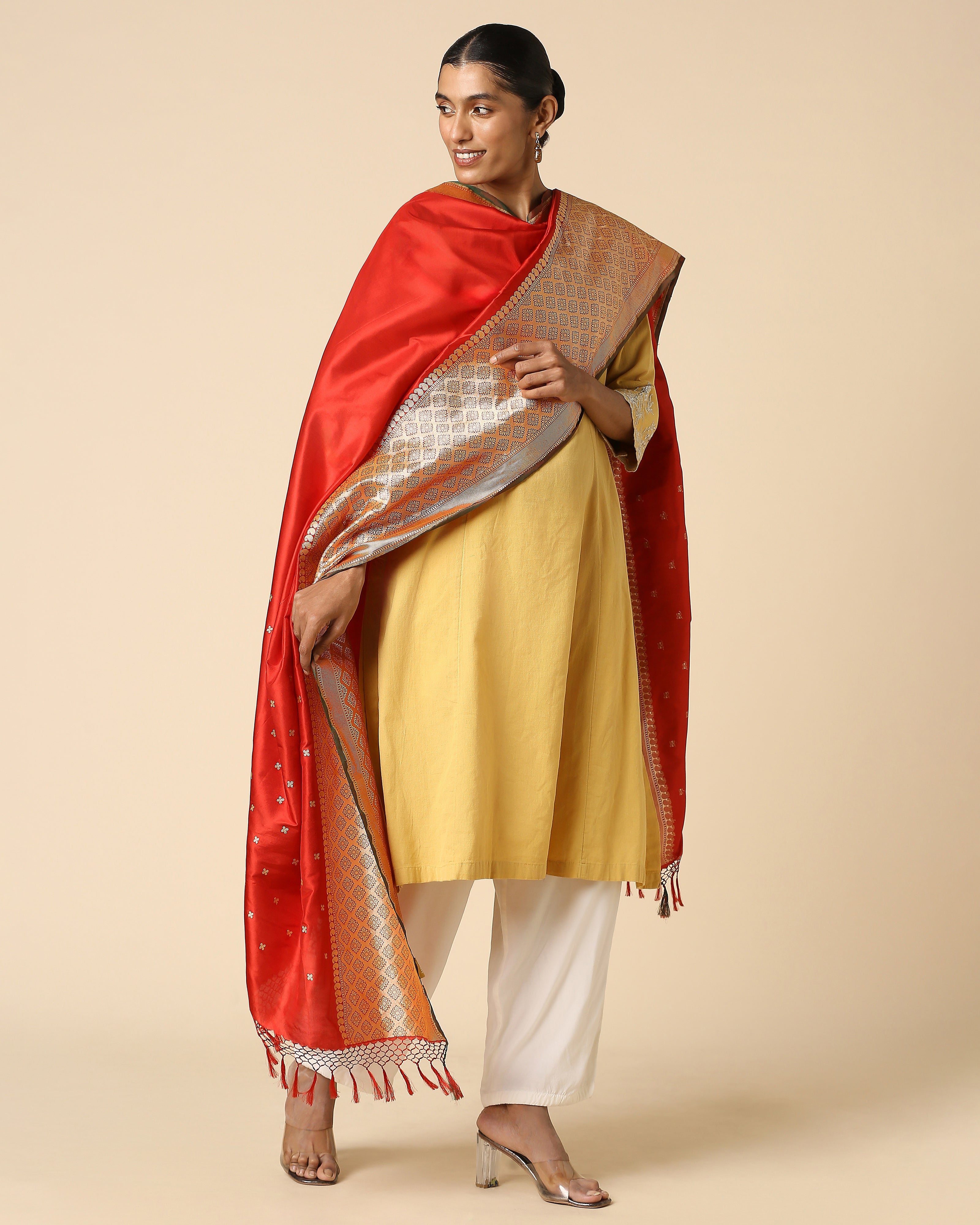 Sitar Banarasi Kadwa Silk Dupatta