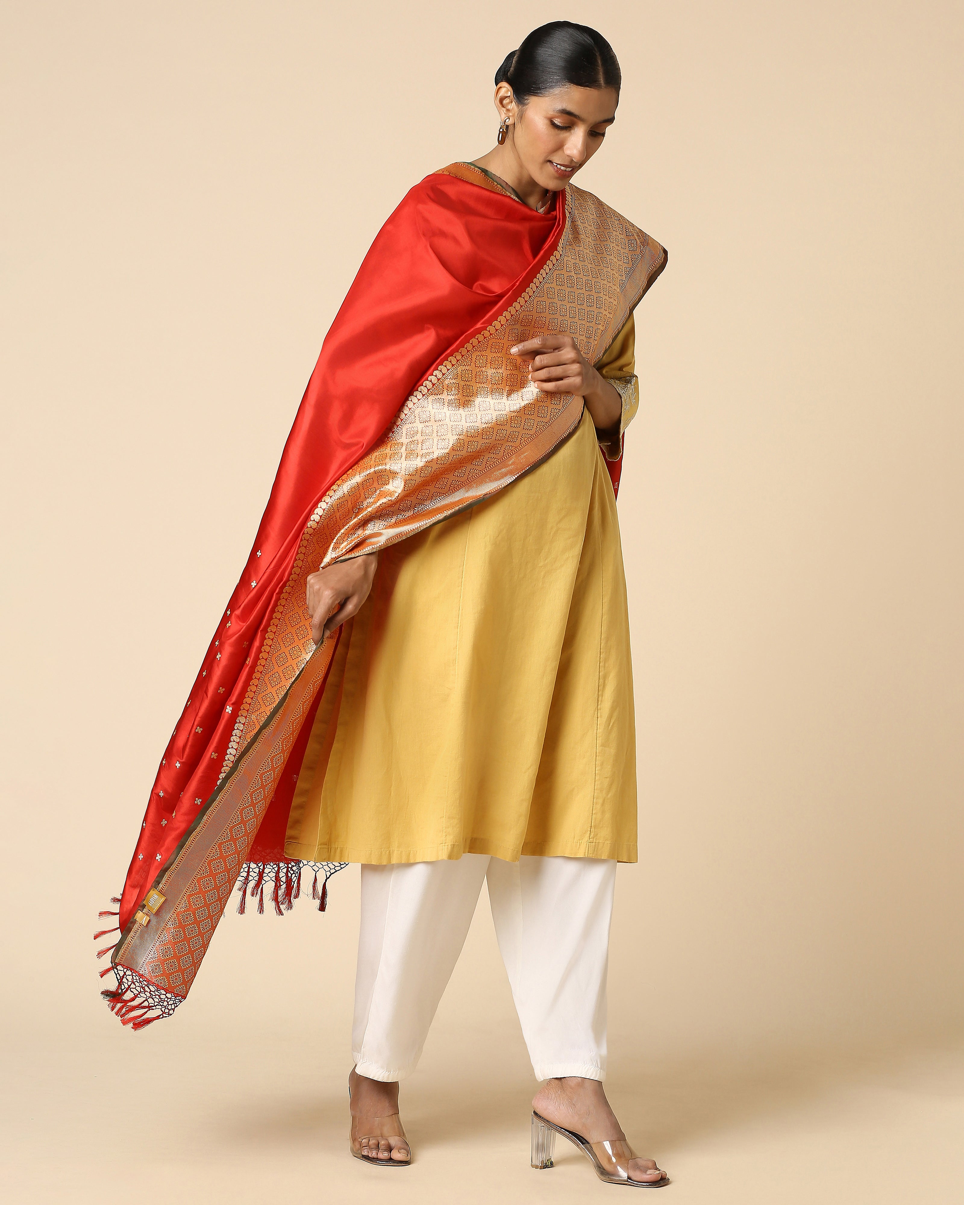 Sitar Banarasi Kadwa Silk Dupatta