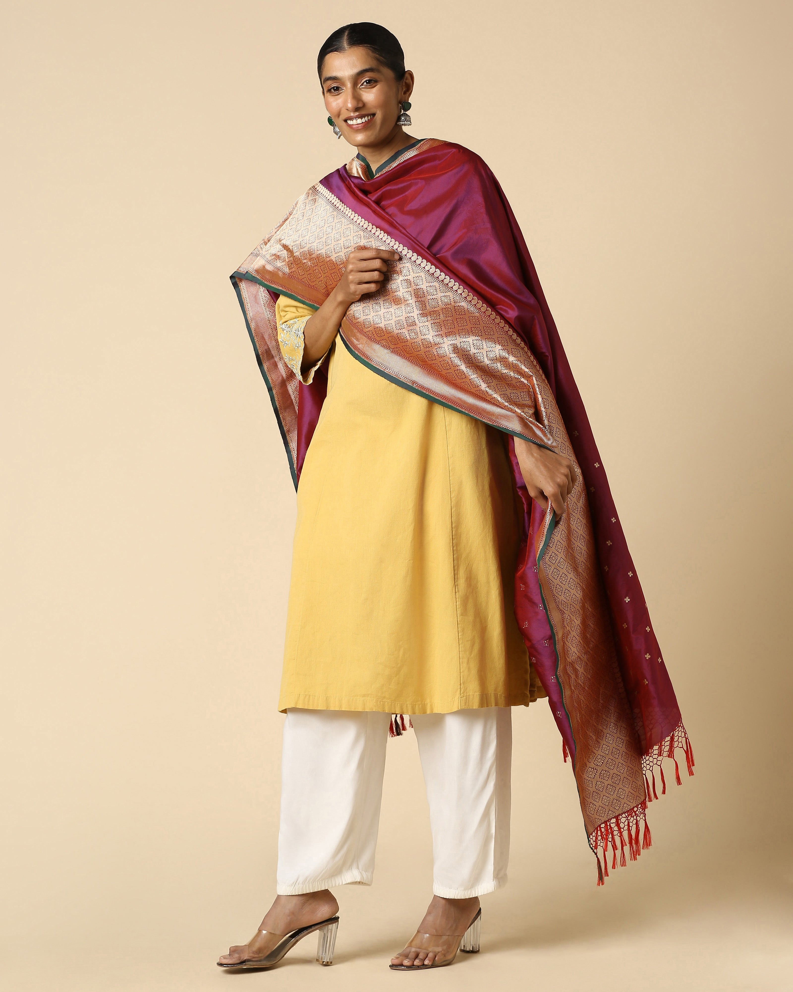 Sitar Banarasi Kadwa Silk Dupatta