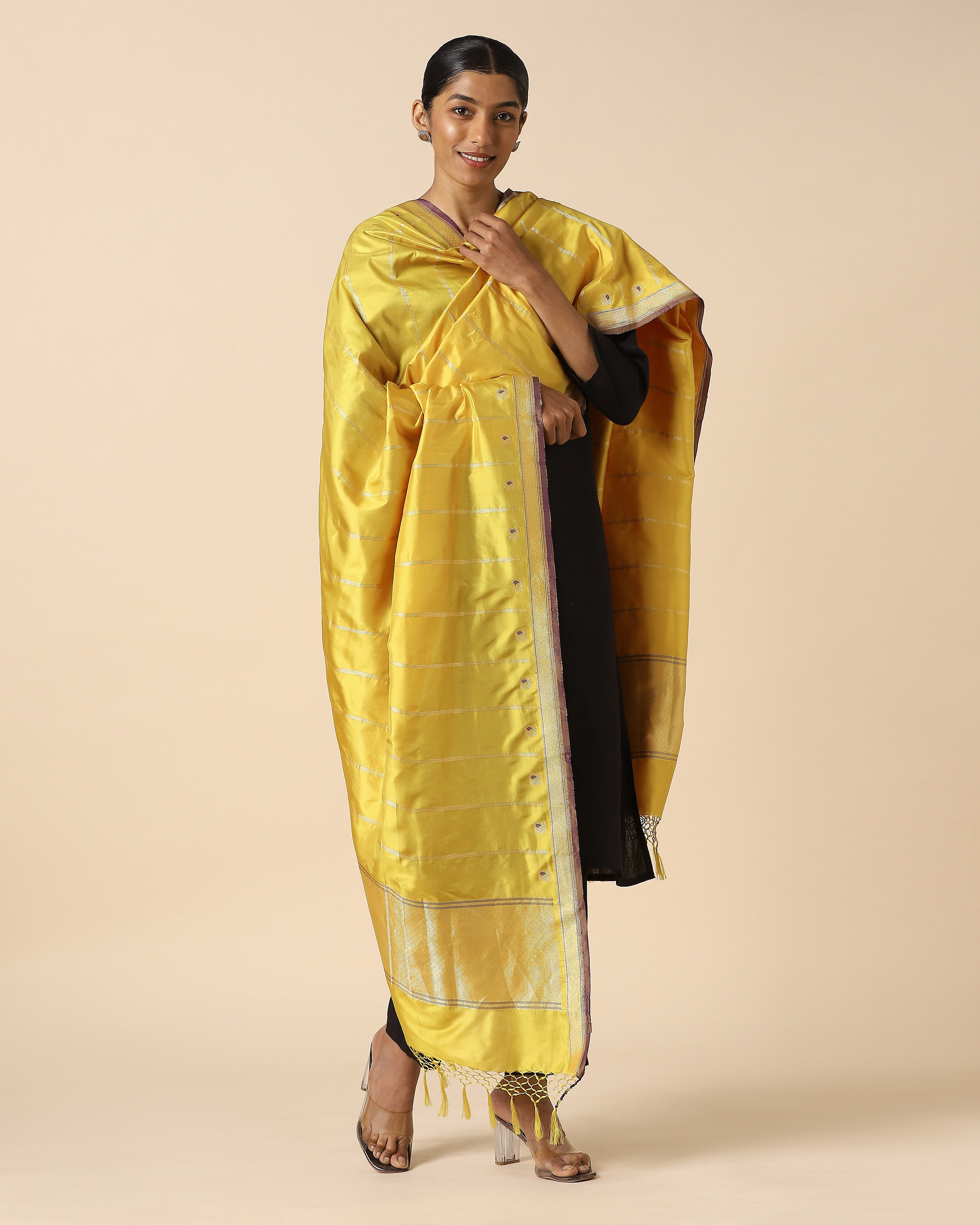 Lekshmi Banarasi Kadwa Silk Dupatta