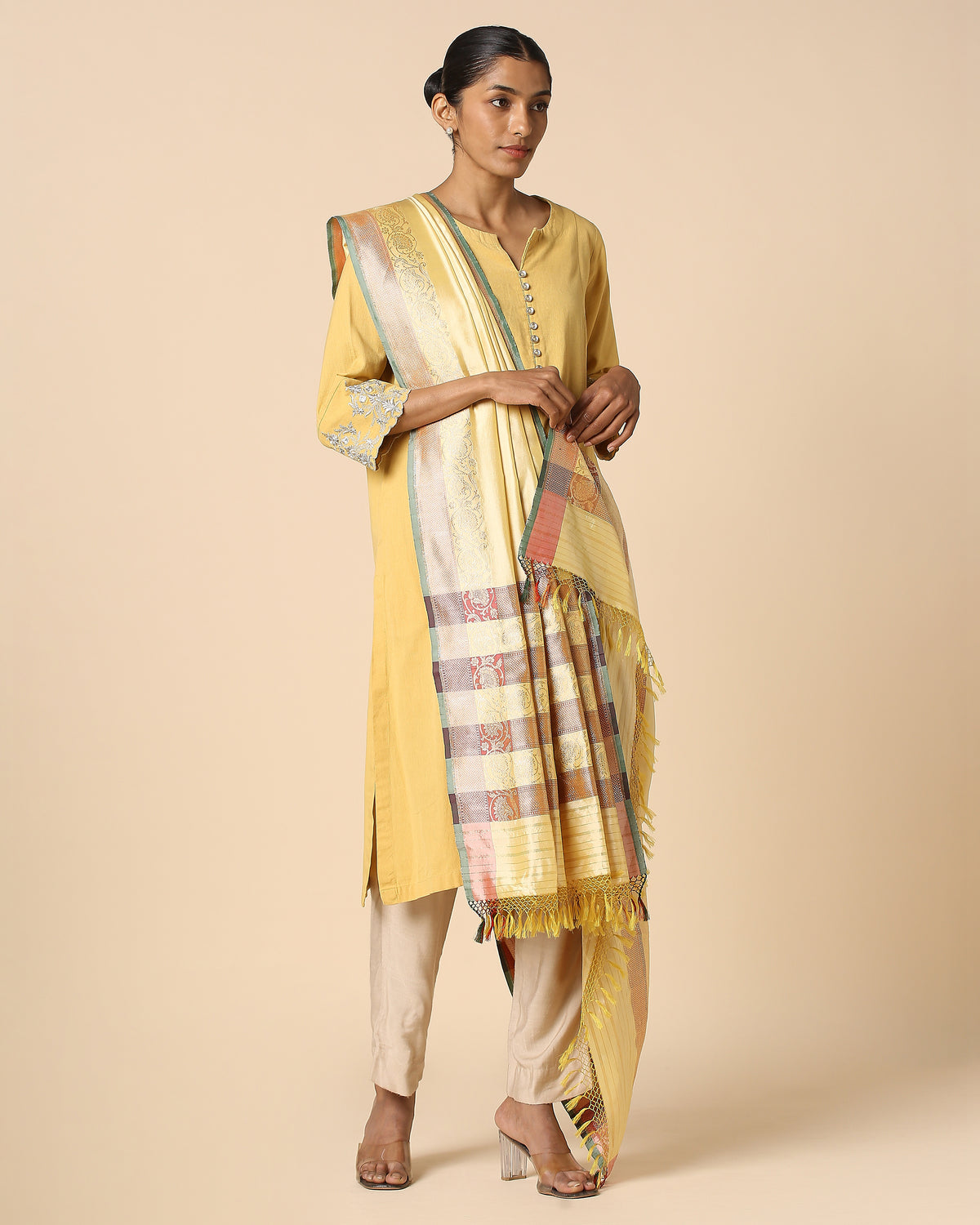 Nithya Banarasi Kadwa Silk Dupatta