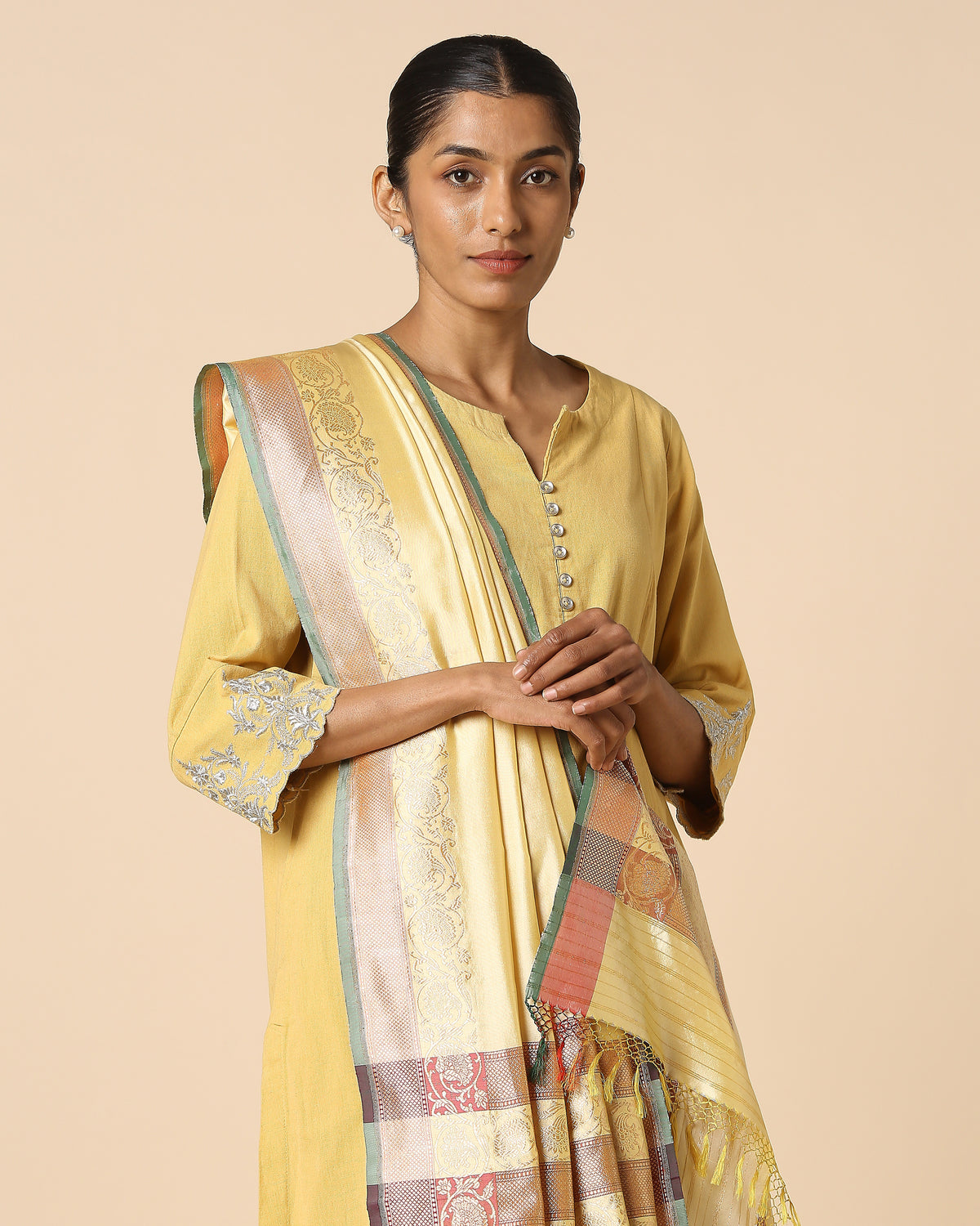 Nithya Banarasi Kadwa Silk Dupatta
