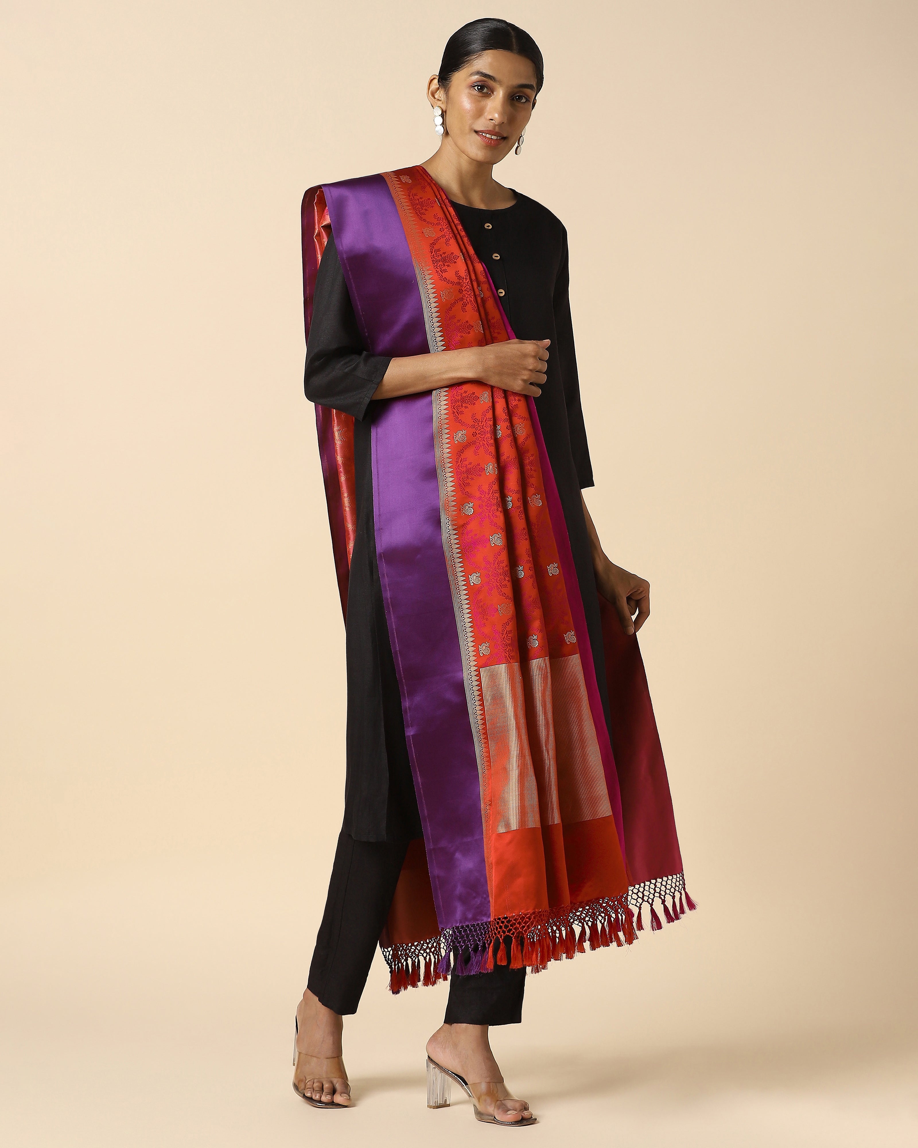 Ishika Banarasi Tanchoi Silk Dupatta
