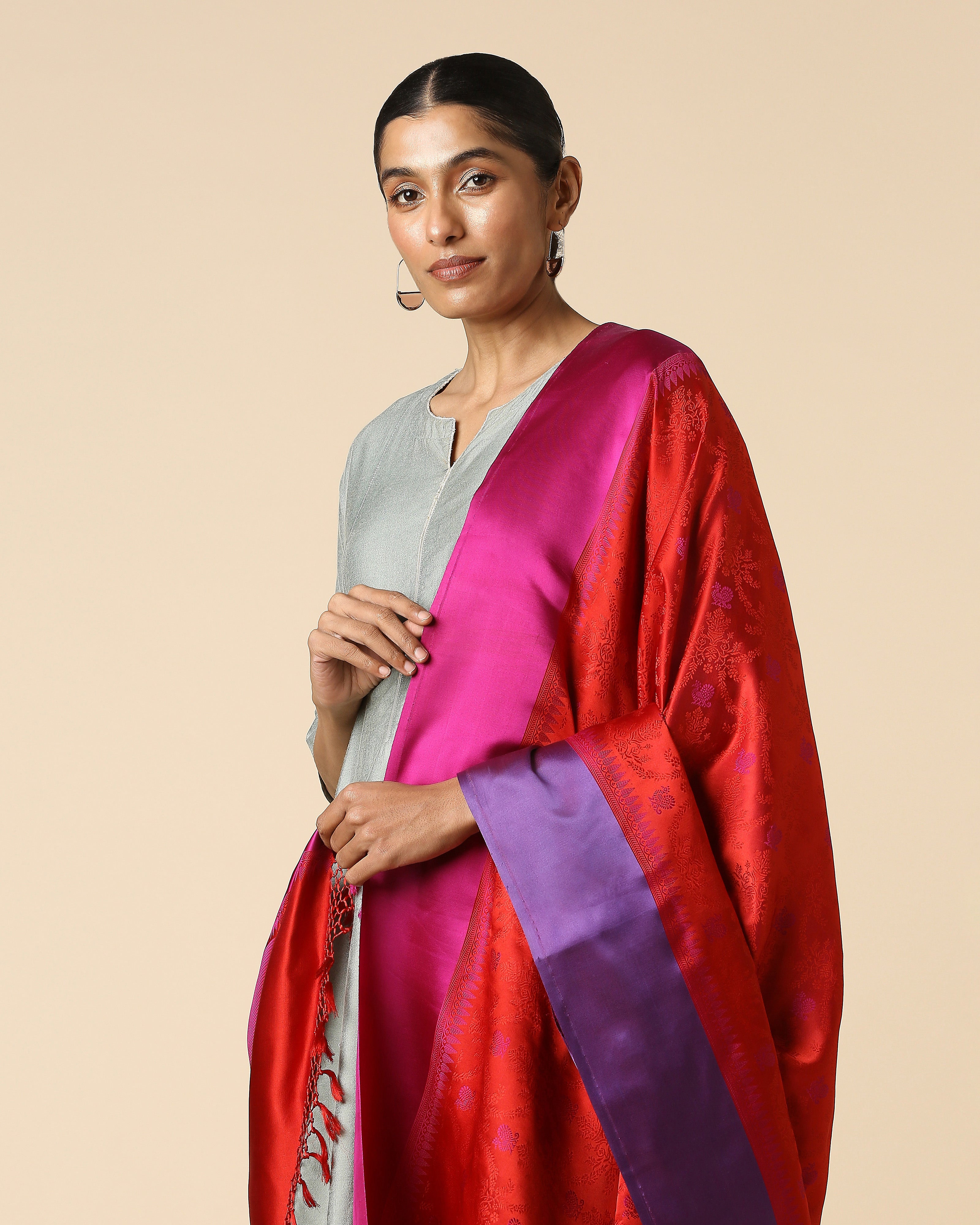 Ishika Banarasi Tanchoi Silk Dupatta