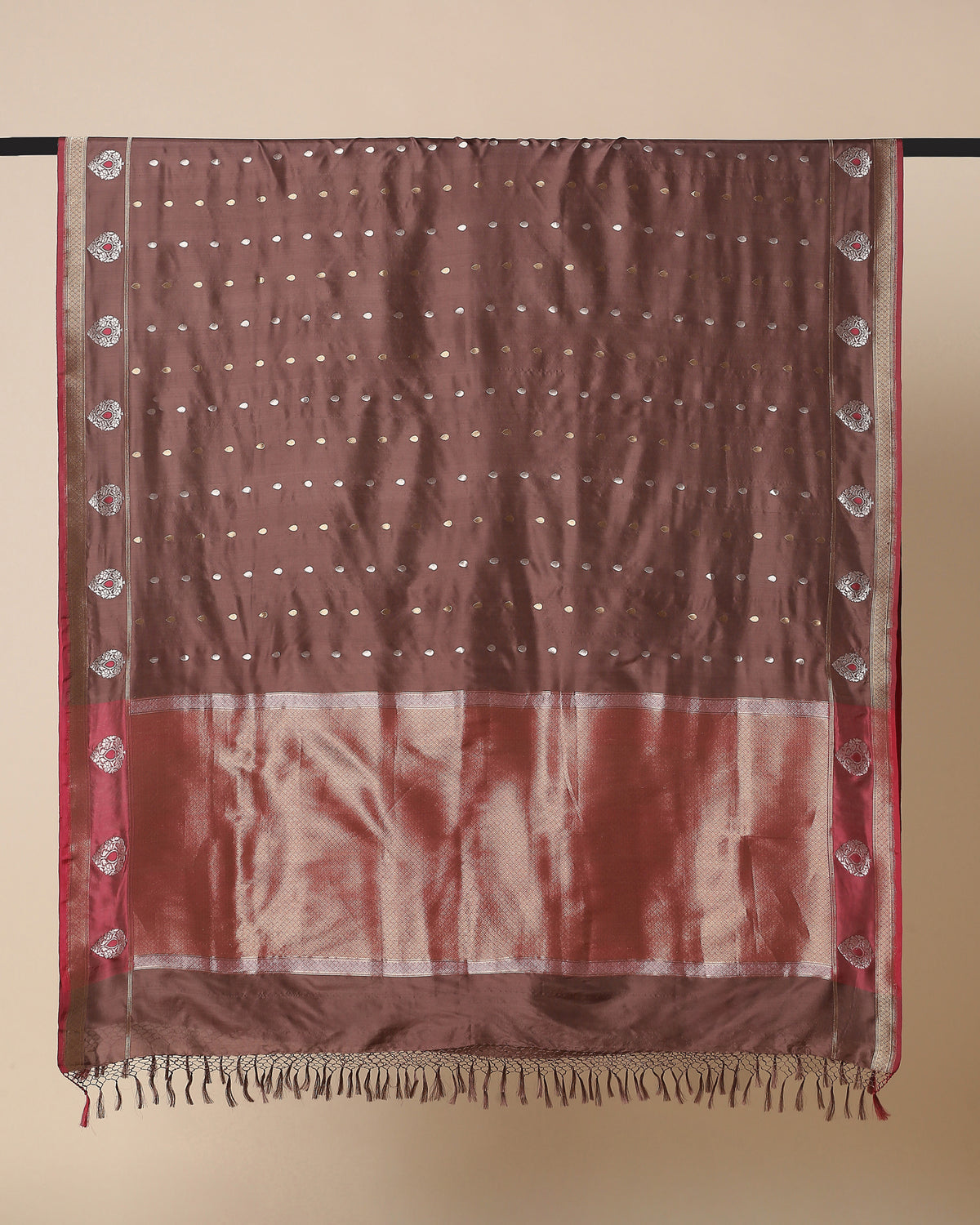Jyoti Banarasi Cutwork Silk Dupatta