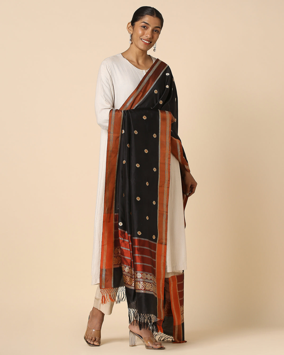 Mahira Banarasi Kadwa Silk Dupatta