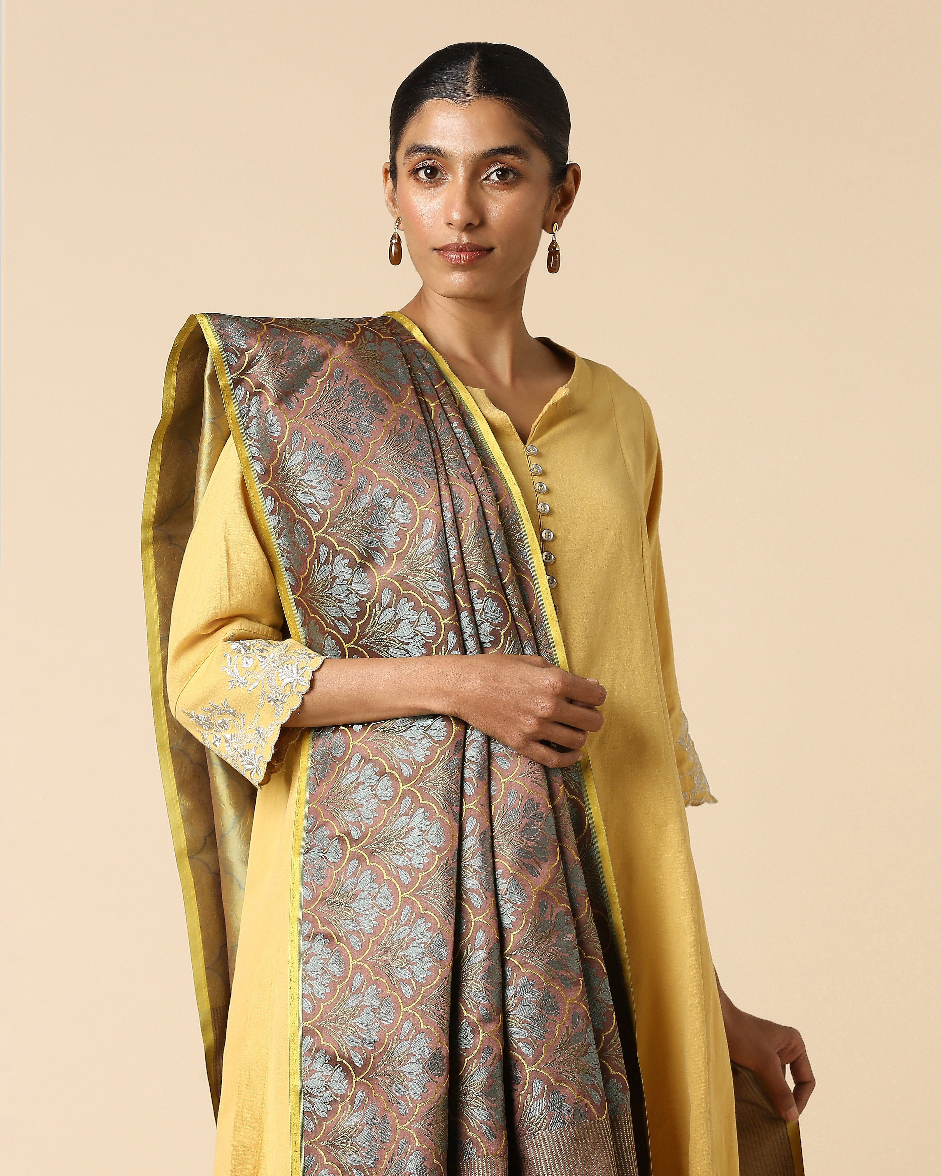 Siya Banarasi Tanchoi Silk Dupatta