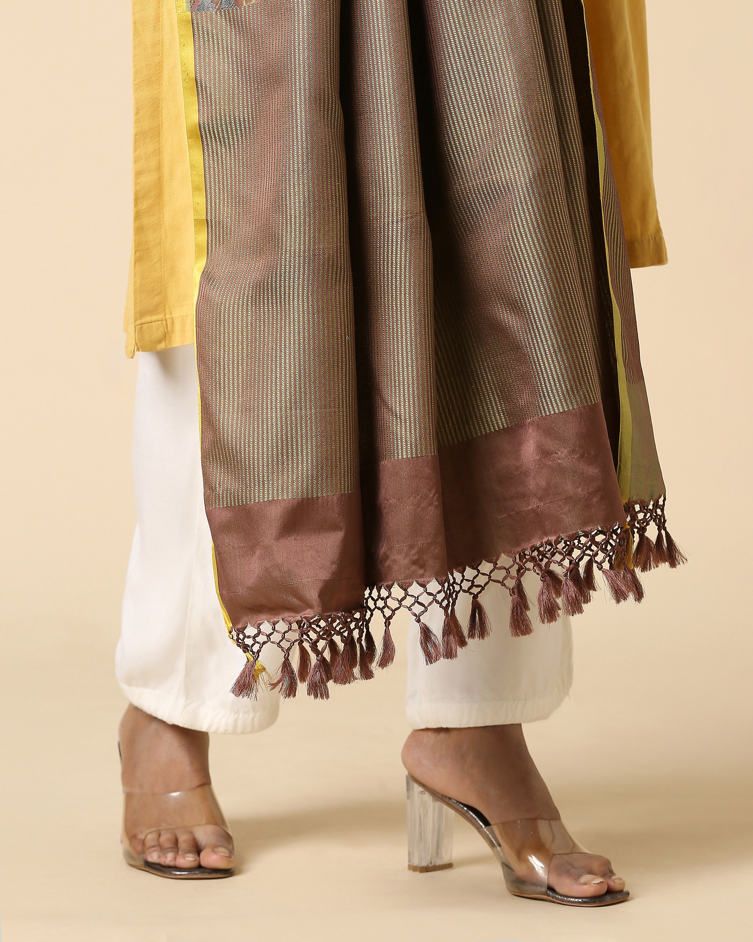 Siya Banarasi Tanchoi Silk Dupatta