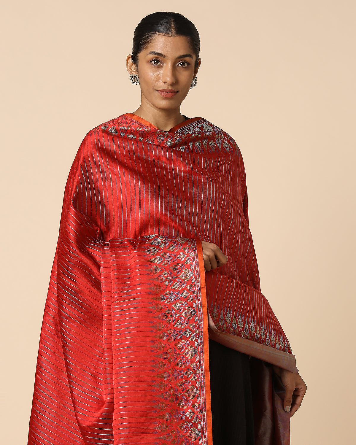 Nalin Banarasi Tanchoi Silk Dupatta
