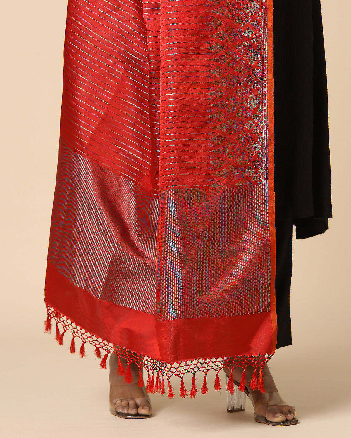 Nalin Banarasi Tanchoi Silk Dupatta