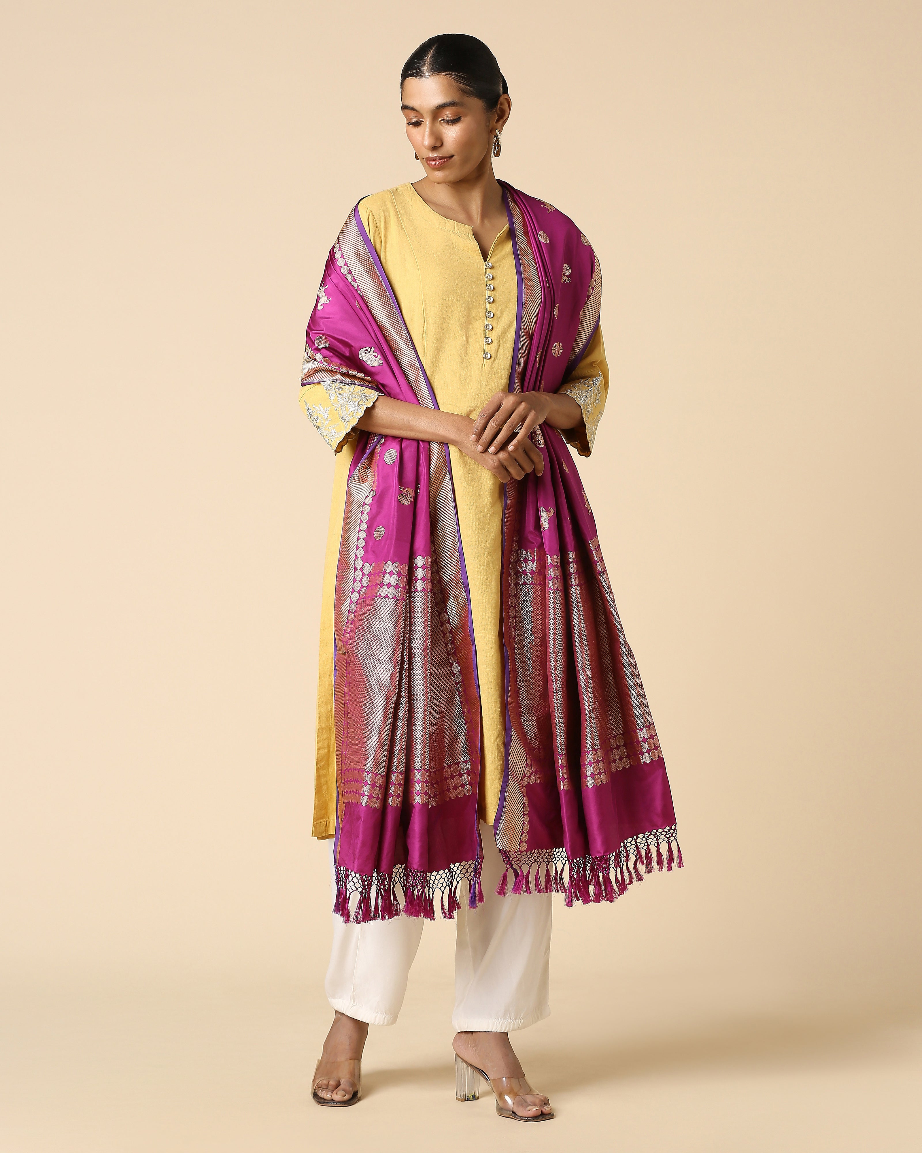 Manorama Banarasi Kadwa Silk Dupatta
