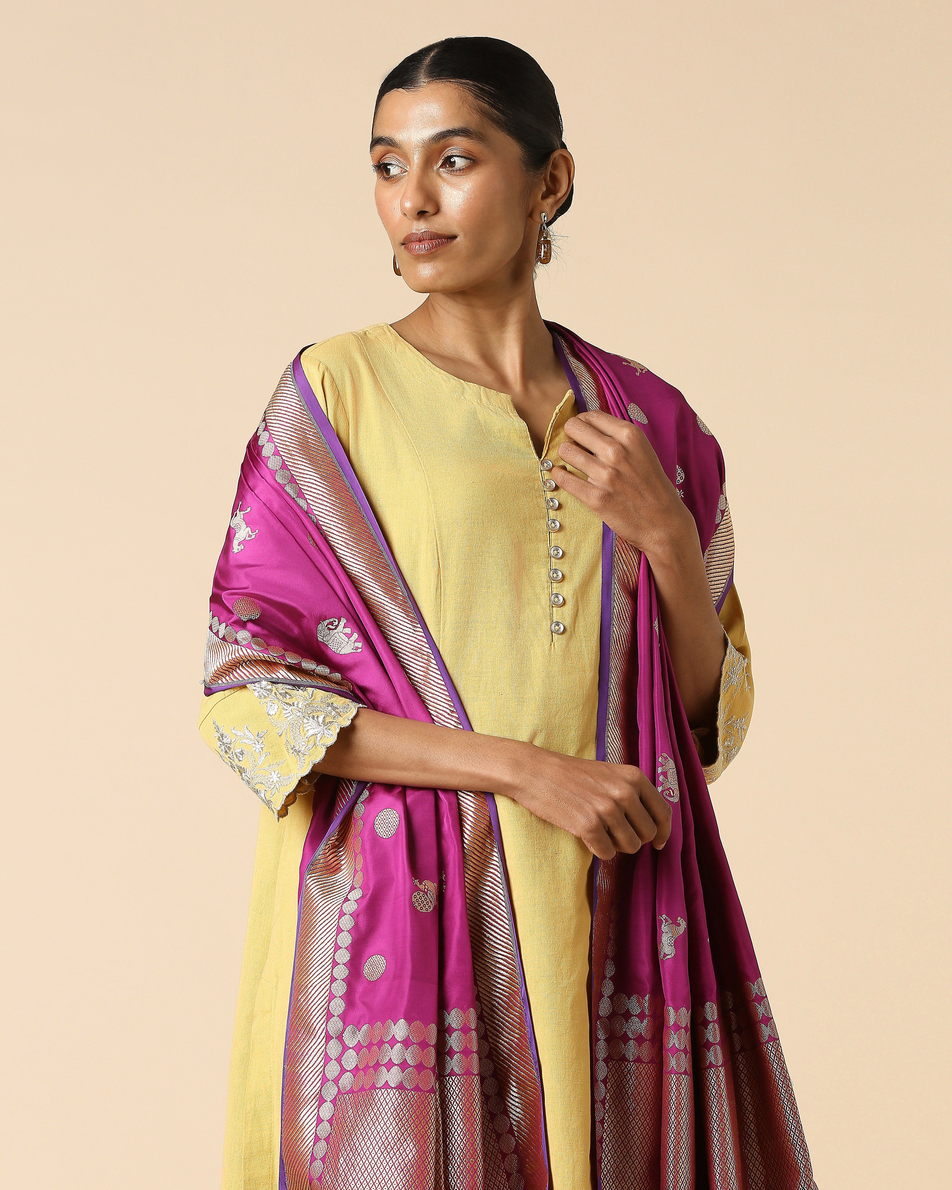 Manorama Banarasi Kadwa Silk Dupatta