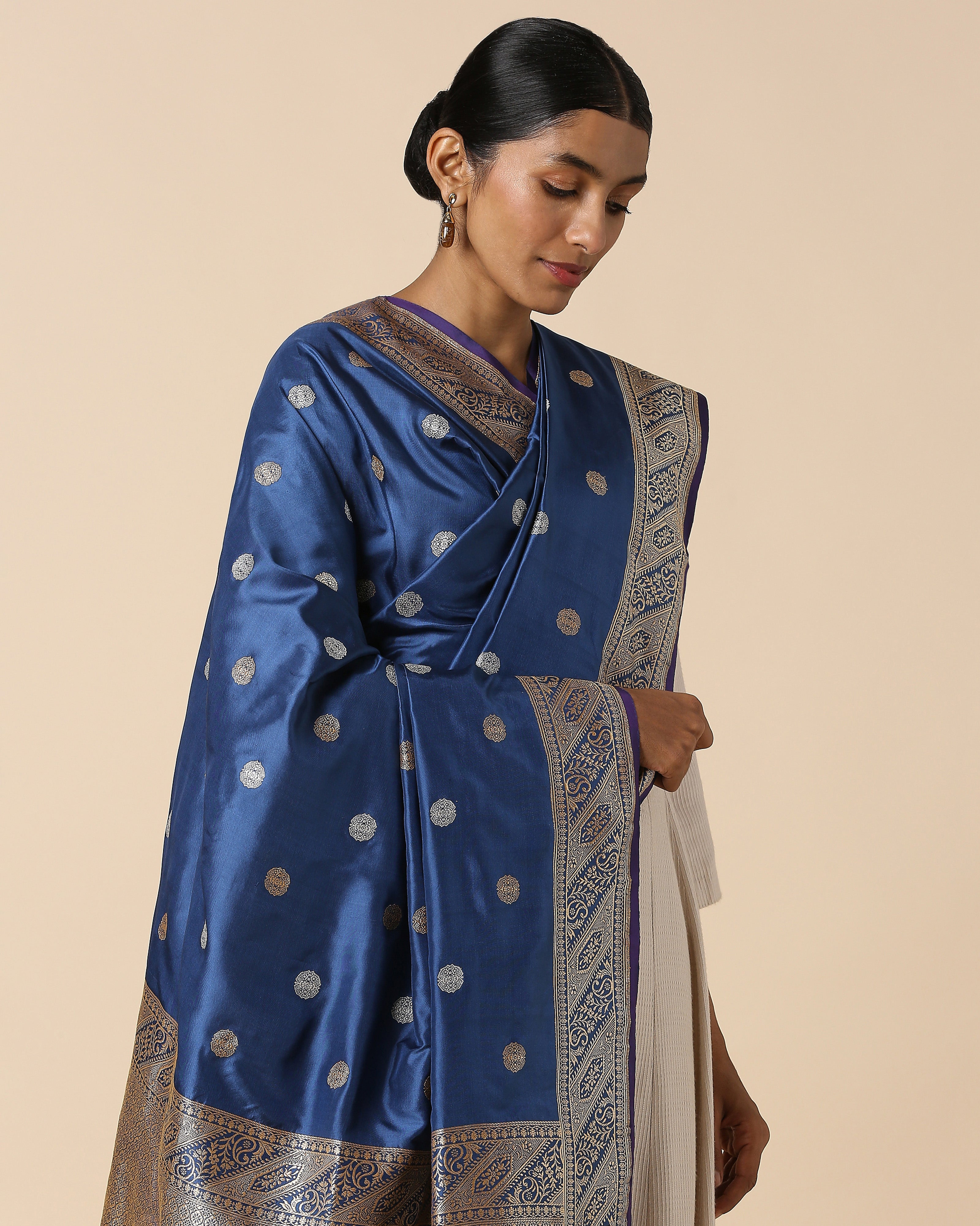 Ratnabala Banarasi Kadwa Silk Dupatta