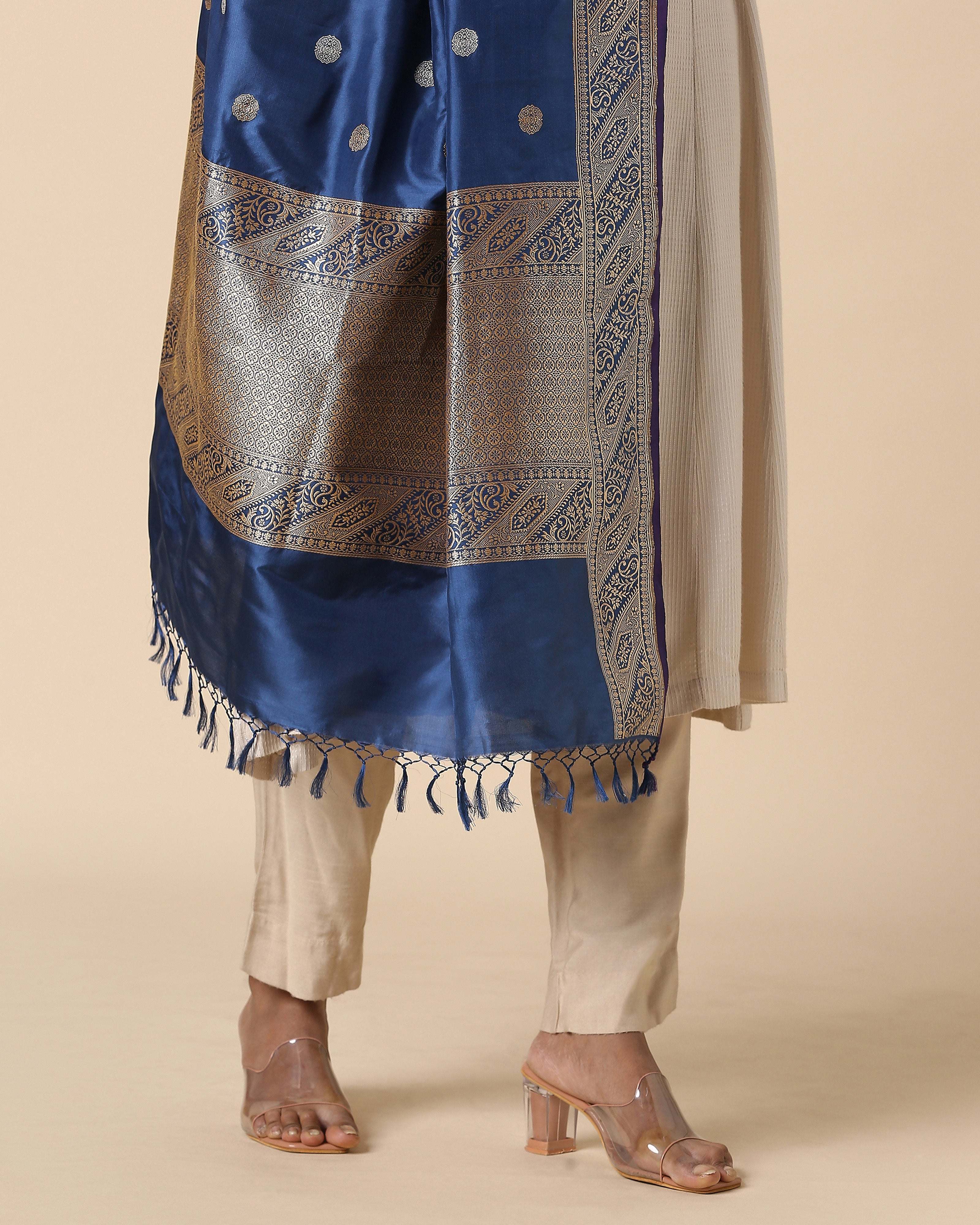 Ratnabala Banarasi Kadwa Silk Dupatta