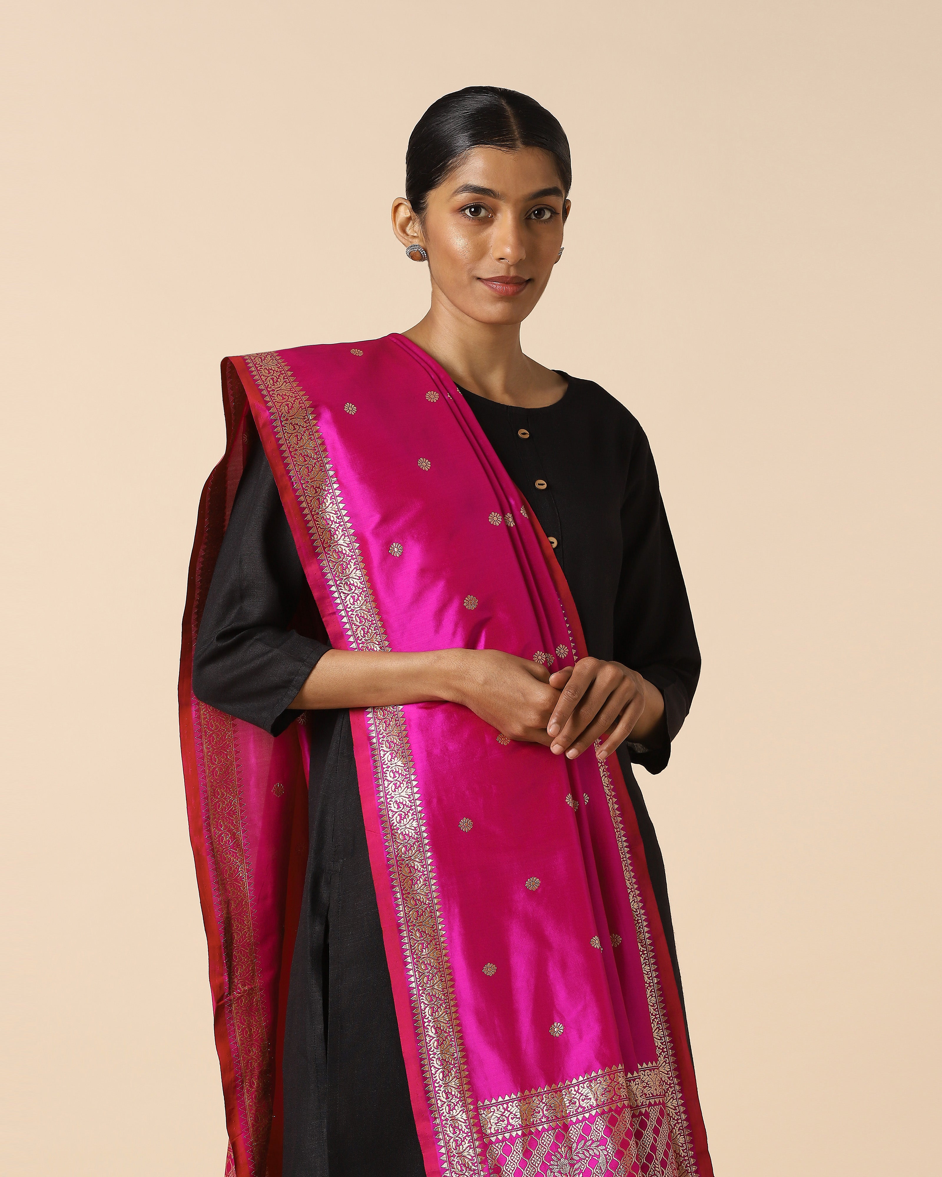 Mrinalini Banarasi Kadwa Cotton Dupatta