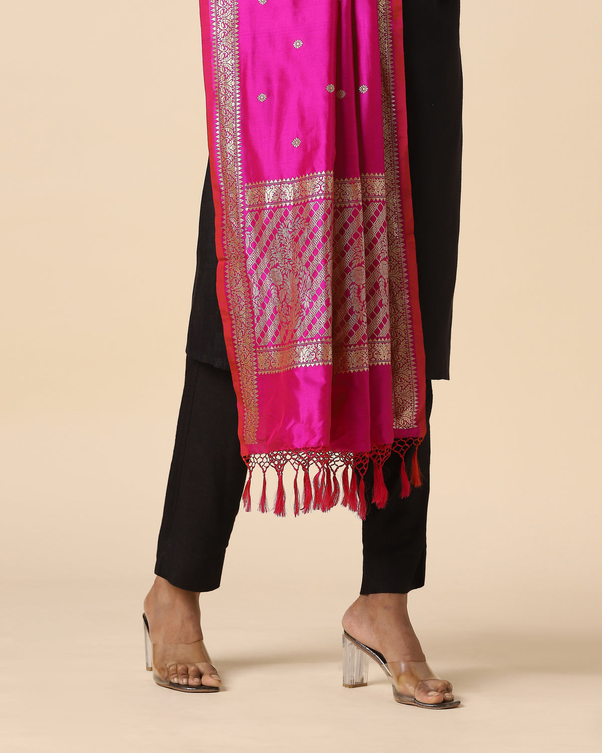 Mrinalini Banarasi Kadwa Cotton Dupatta