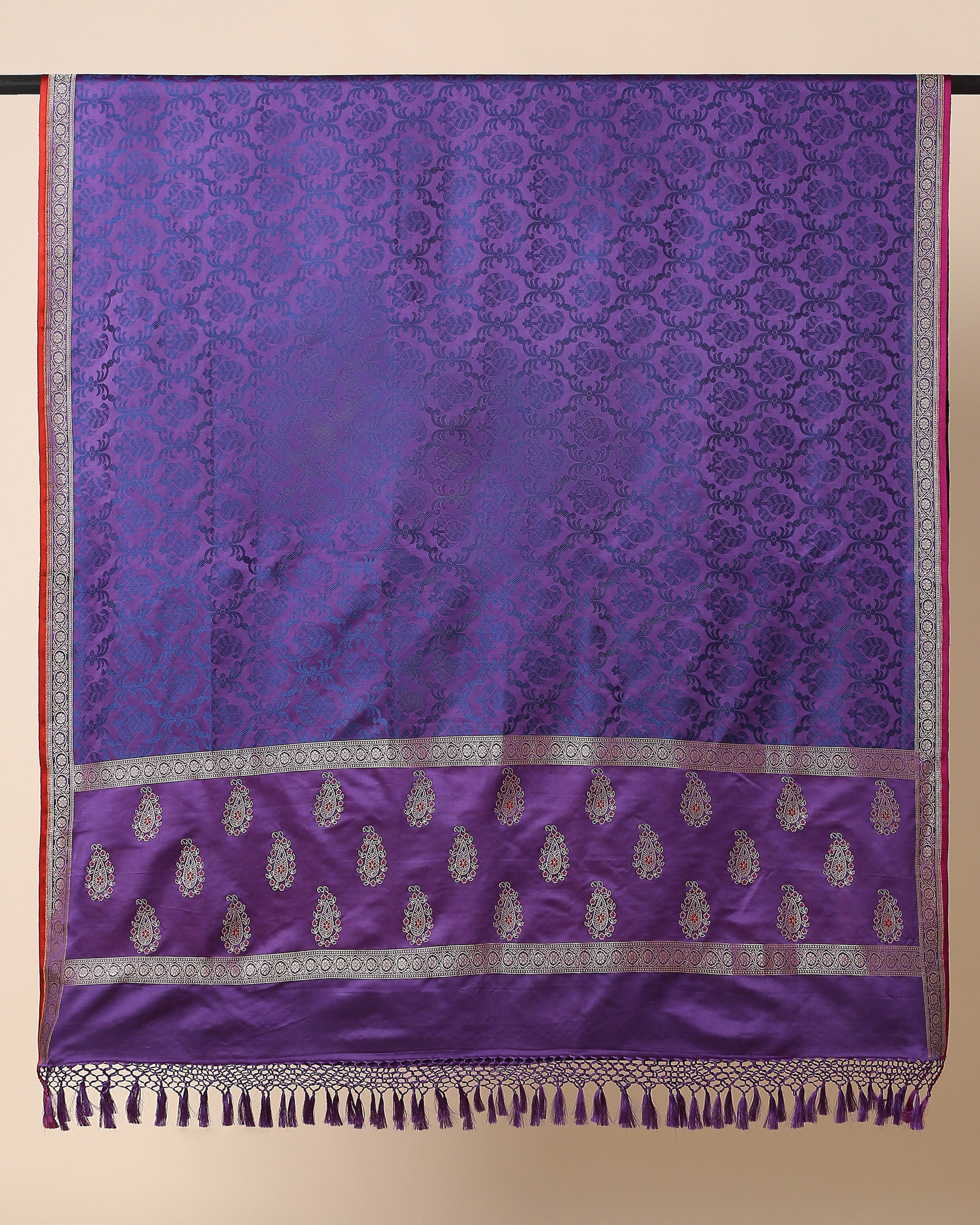 Dorothi Banarasi Tanchoi And Kadwa Silk Dupatta